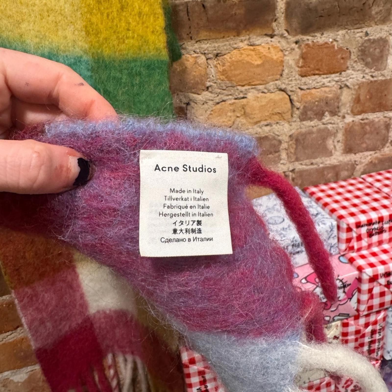 Acne Studios ACNE STUDIOS PLAID MOHAIR SCARF Size ONE SIZE - 5 Thumbnail