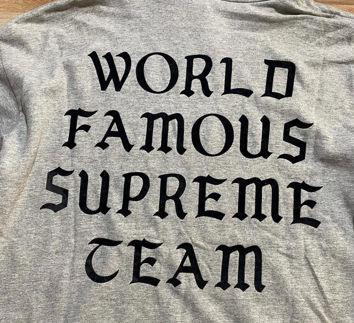 Supreme Supreme World Famous Team Pullover Hoddie Size US XL / EU 56 / 4 - 4 Thumbnail