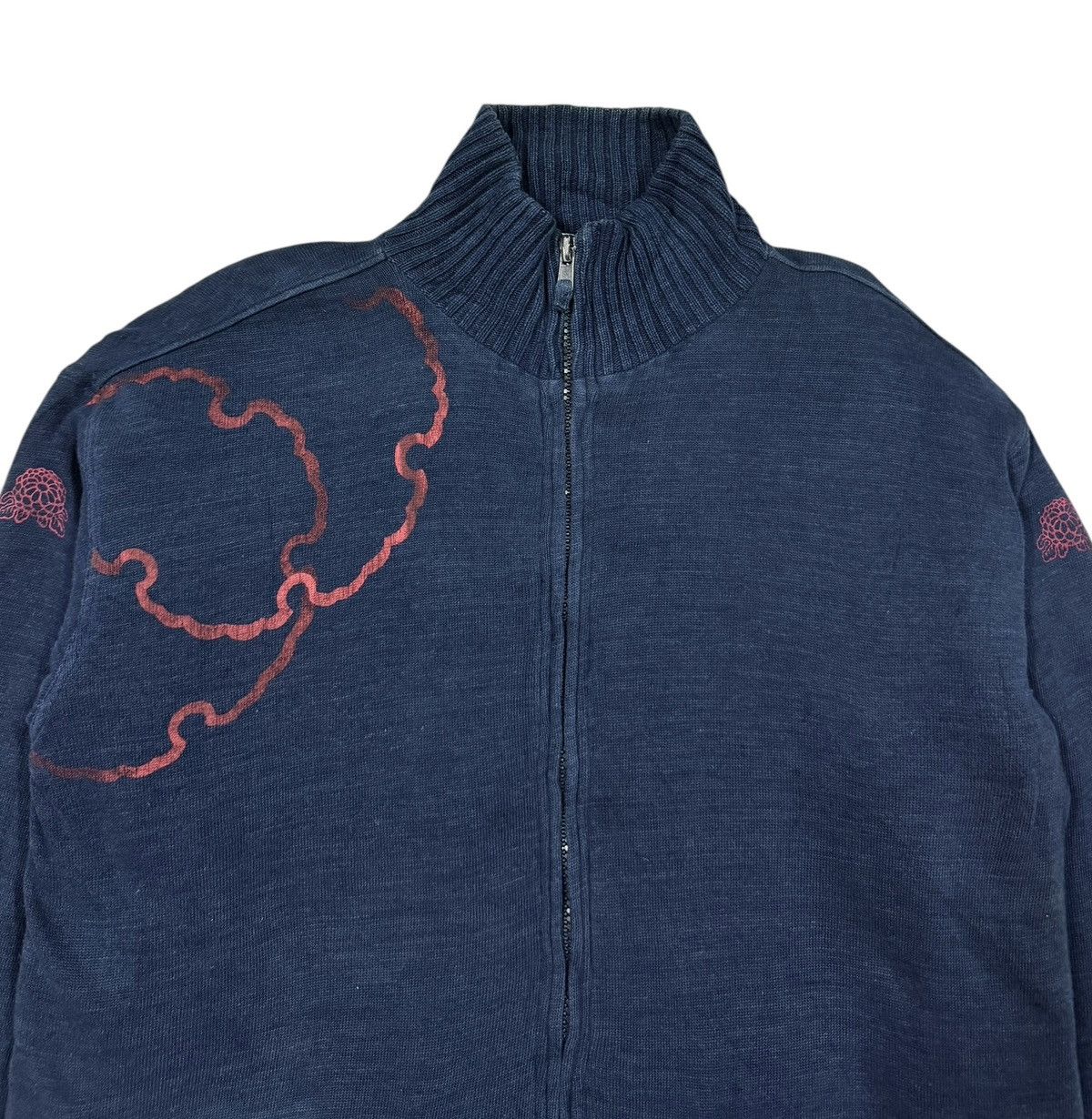45rpm × Japanese Brand × Vintage Vtg🔥Chikiriya Artist Tatoo Design Artwork Indigo Sweater Size US M / EU 48-50 / 2 - 5 Thumbnail