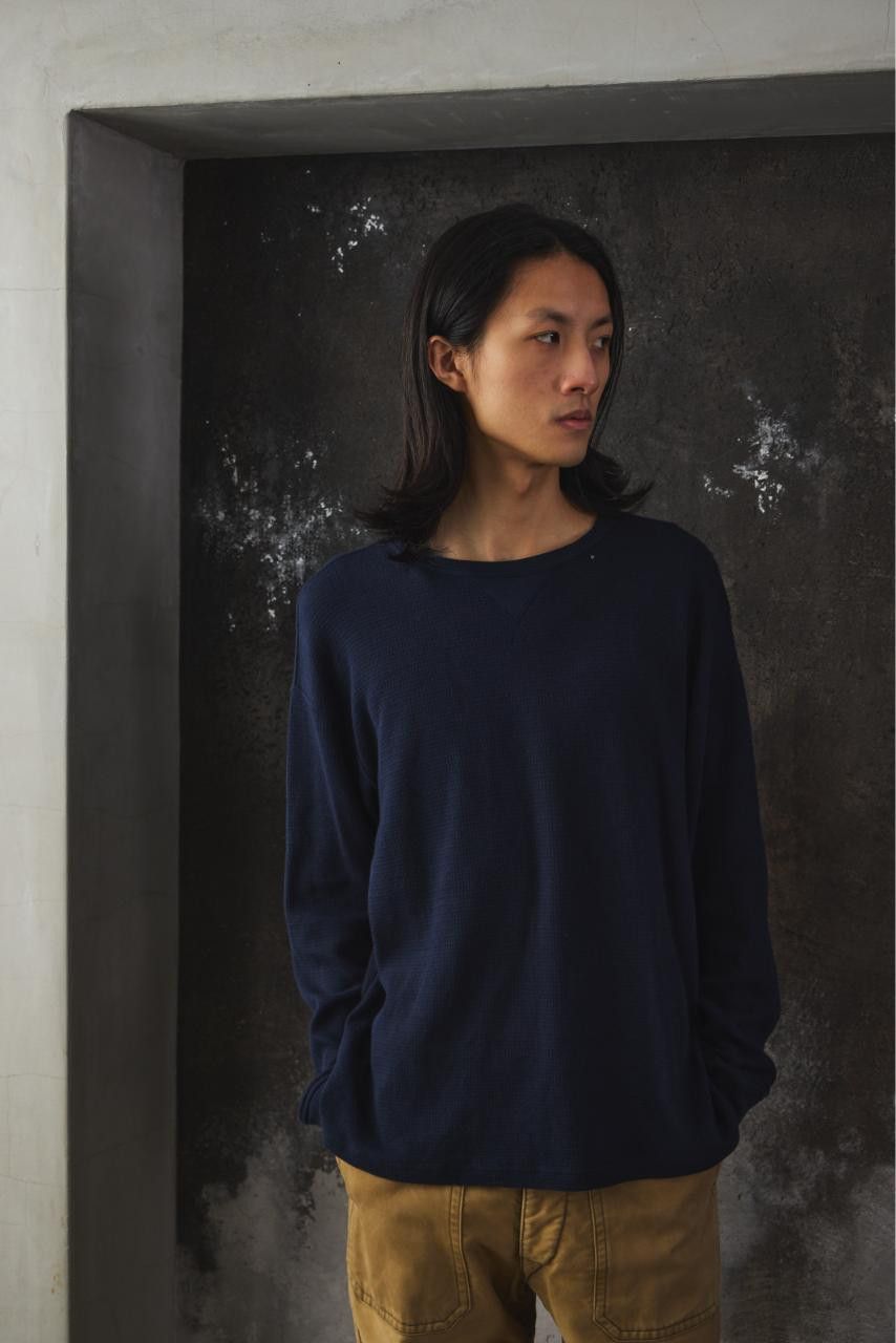 Porter Classic Porter Classic H/W THERMAL CREWNECK Navy Size US L / EU 52-54 / 3 - 4 Thumbnail