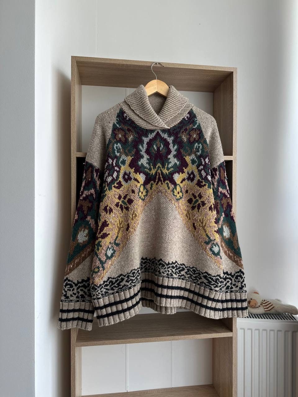 Etro × Vintage Vintage ETRO Jacquard Knit Floral Sweater Fashion Week 2019 Size M / US 6-8 / IT 42-44 - 5 Thumbnail