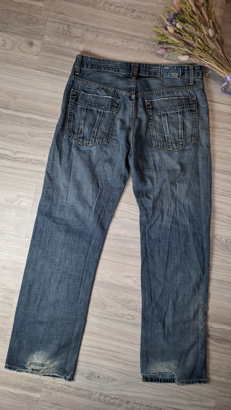 クリスマスファッション faded vintage Y2K Diesel washed pants distressed denim パンツ