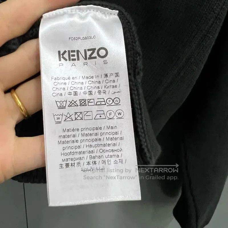 Kenzo Kenzo Logo Black Cotton Sweatshirt for Women . Size S / US 4 / IT 40 - 4 Thumbnail