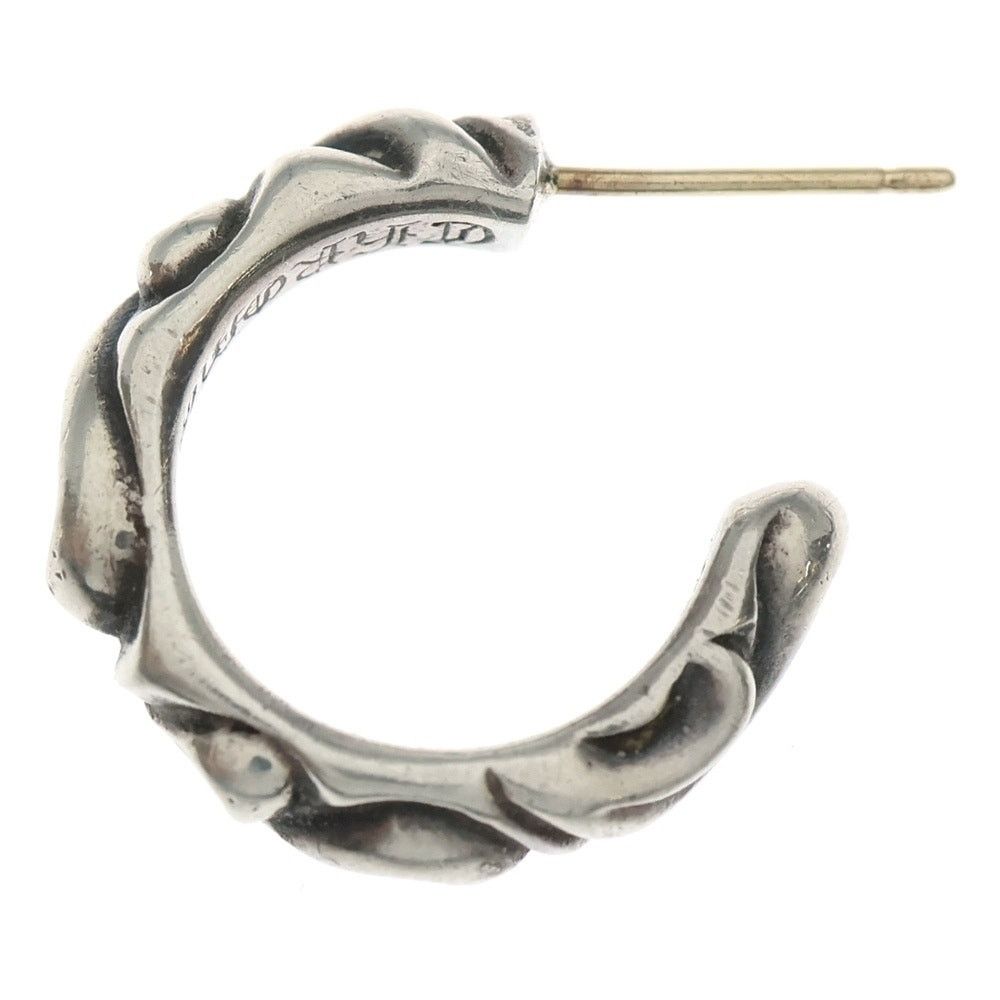 Chrome Hearts Chrome Hearts Silver Hoop Scroll Earring Size ONE SIZE - 1 Thumbnail