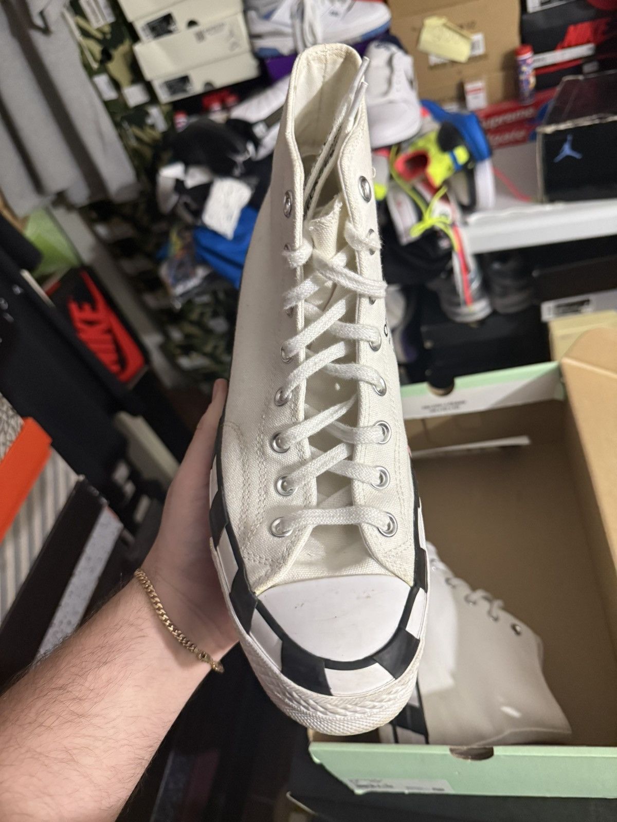 Converse × Off-White Off white converse sz 9.5 Size US 9.5 / EU 42-43 - 2 Thumbnail