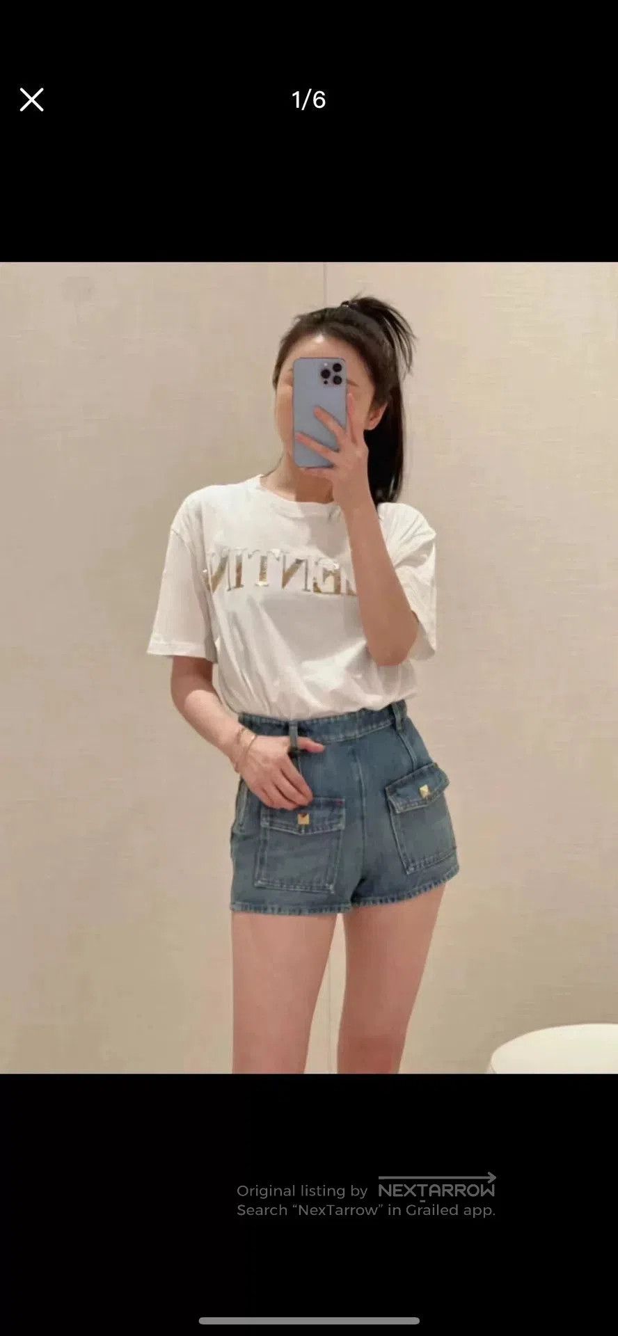 Valentino Valentino White Logo Sequin Short Sleeve. Size US XXS / EU 40 - 5 Thumbnail