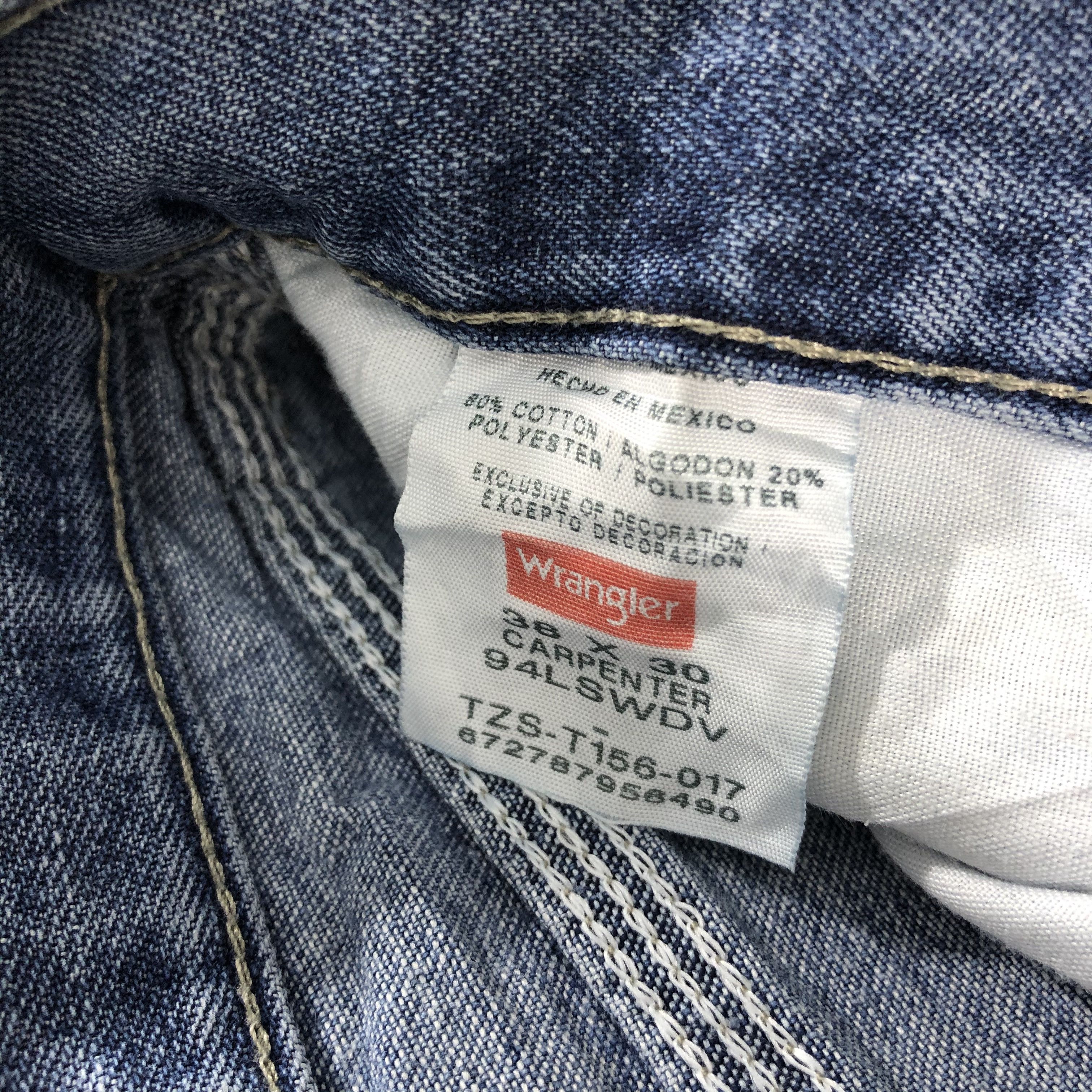 Vintage Vintage Blue Wash Wrangler Jeans-J2255 Size US 39 - 11 Thumbnail