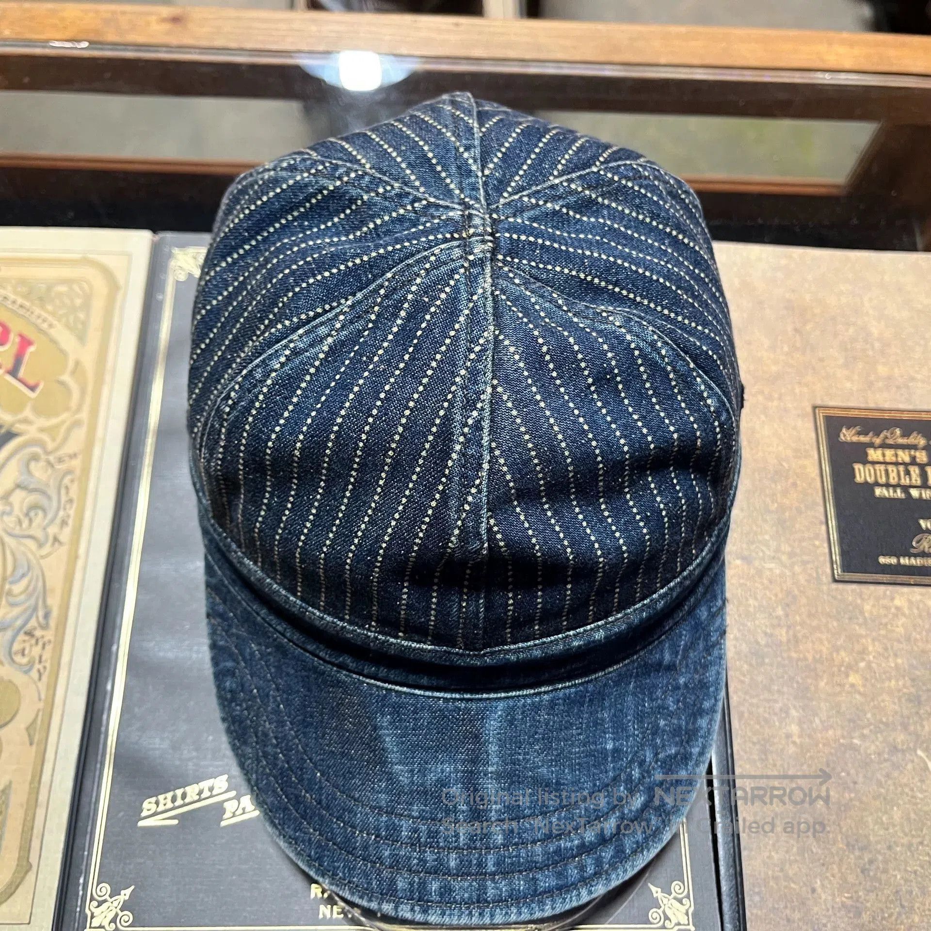 RRL Ralph Lauren RRL Wabash Indigo Dyed Engineer Cap. Size ONE SIZE - 5 Thumbnail