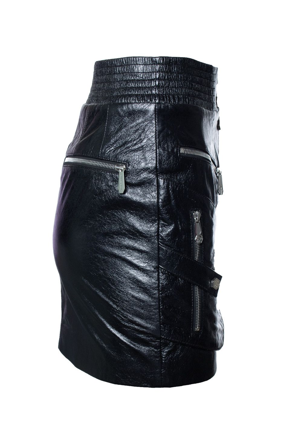 Philipp Plein Philipp Plein, coated leather skirt Size 28" / US 6 / IT 42 - 4 Thumbnail