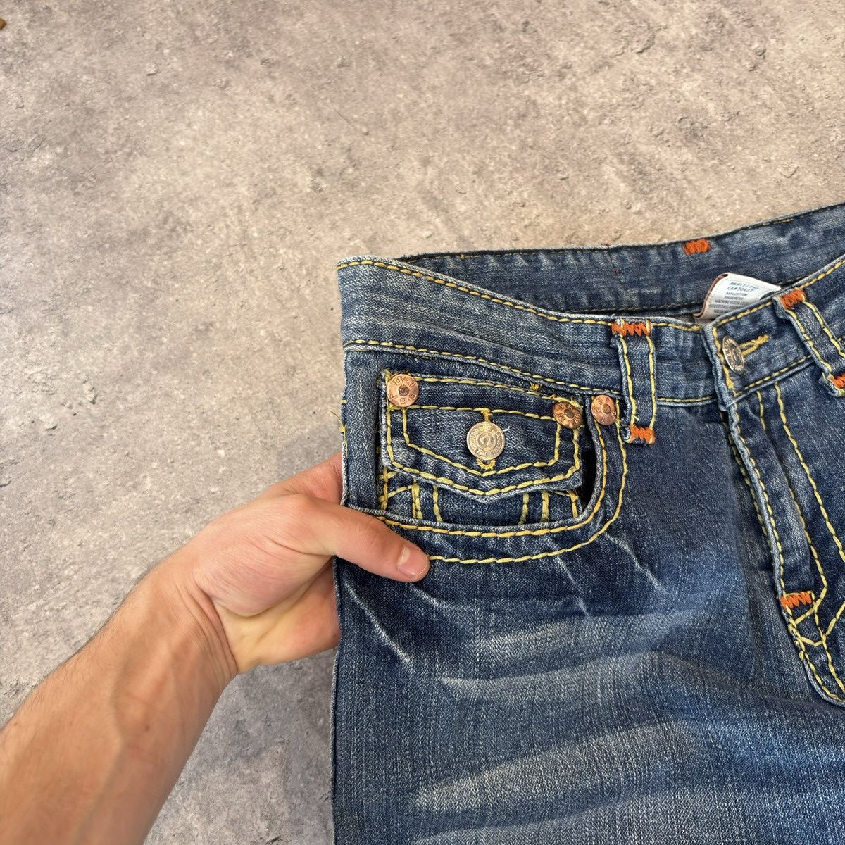True Religion Y2k True Religion Denim Shorts Size US 32 / EU 48 - 4 Thumbnail