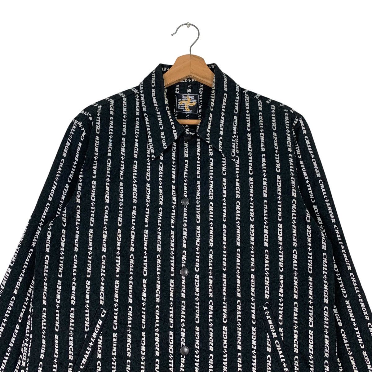 CHALLENGER CHALLENGER All Over Striped Logo Casual Jacket #1289-C58 Size US M / EU 48-50 / 2 - 2 Thumbnail