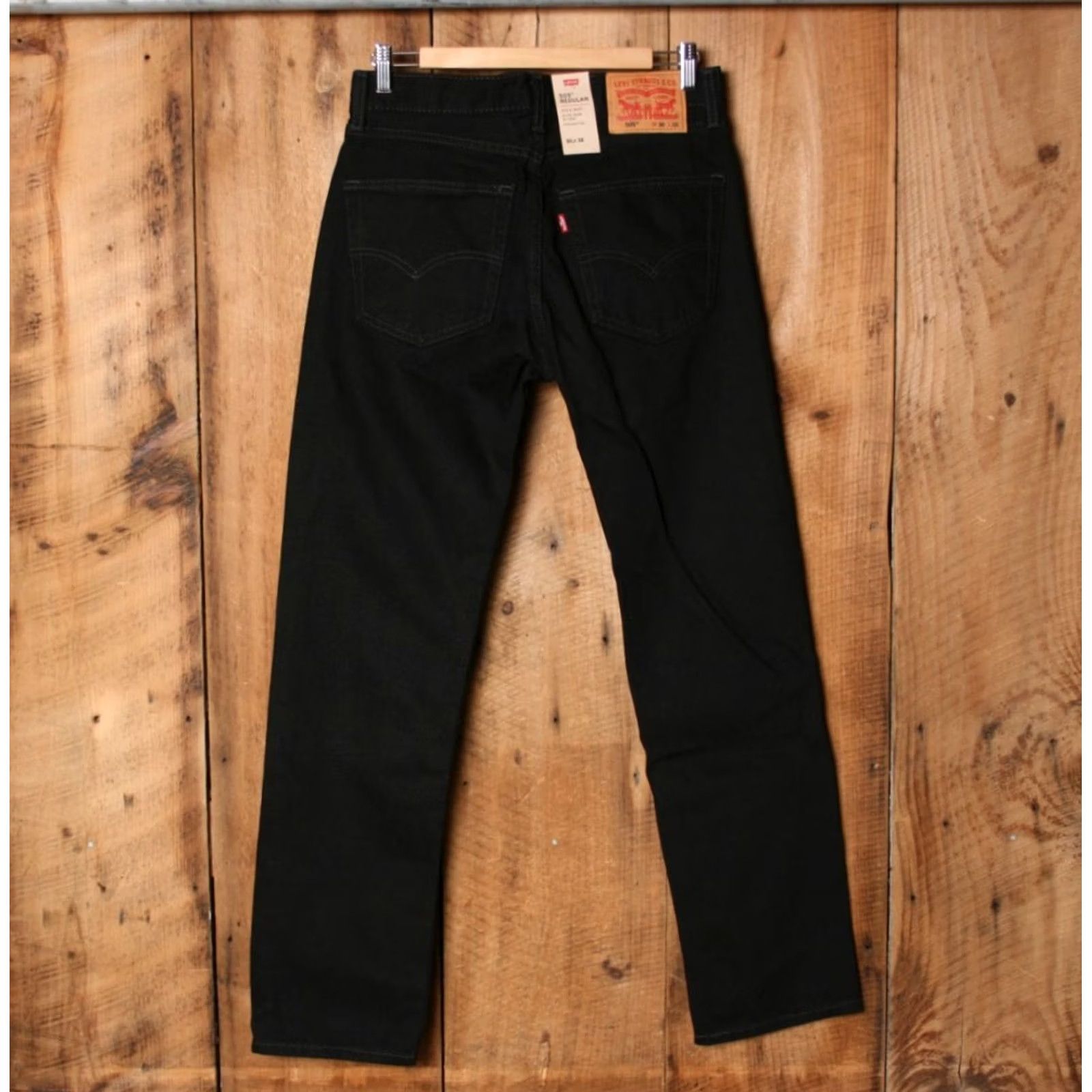 Levi's LEVI'S 505 Jeans Black Denim Straight Leg Sz. 30x32 Inseam 31" Mens Regular Denim Pants Size US 30 / EU 46 - 4 Thumbnail