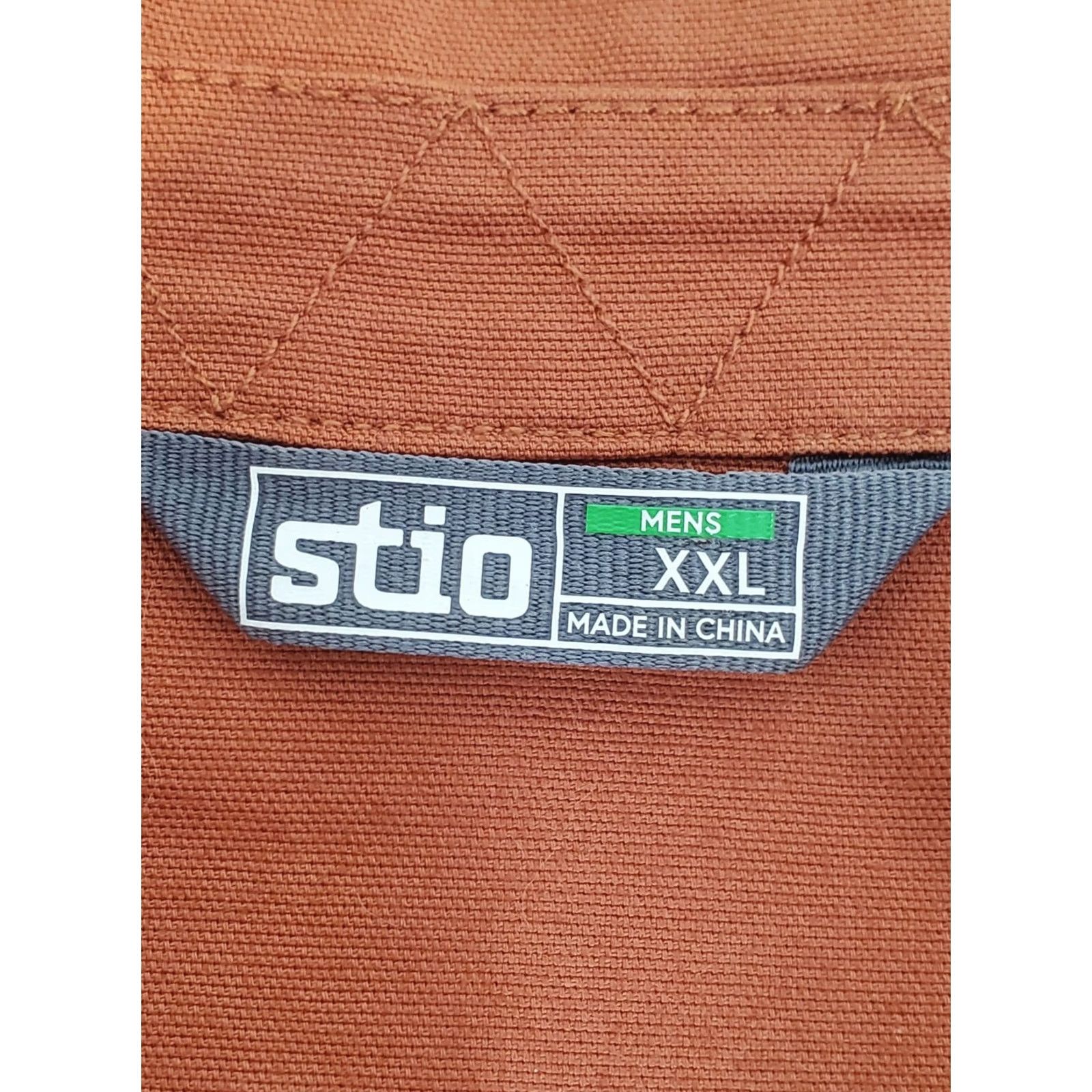Vintage Stio Ralston Canvas Work Shirt / Utility Shacket Burnt Orange Rust Men's XXL Shirt Size US XXL / EU 58 / 5 - 7 Thumbnail