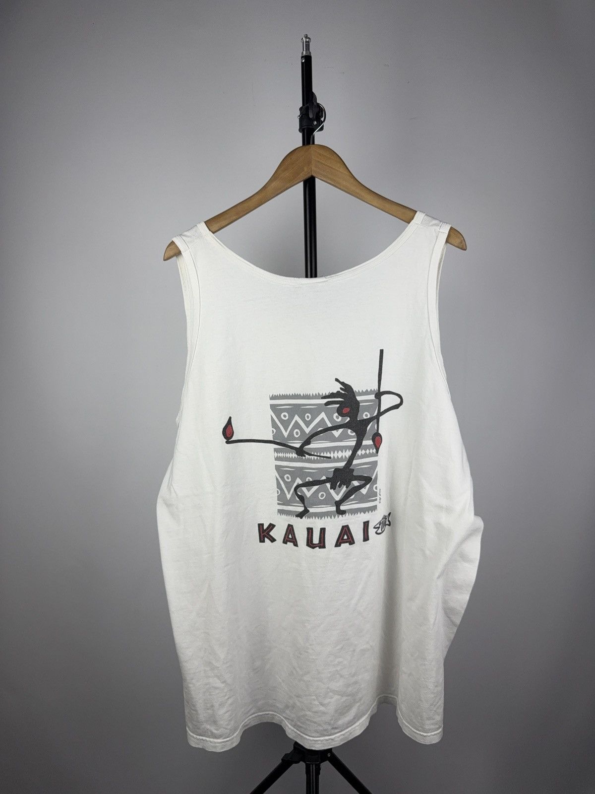 Vintage Vintage 00s Retro Surf KAUAI Art Aborigine Aztec Tank top Size US XXL / EU 58 / 5 - 1 Thumbnail