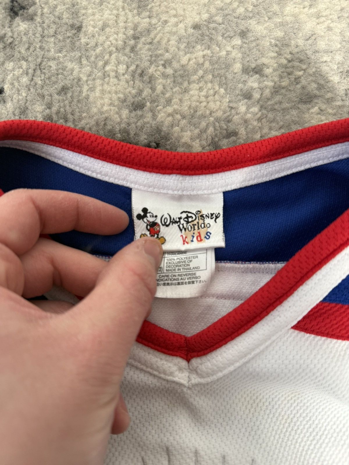 Disney Rare Vintage Disney Mickey Mouse Kid's Hockey Jersey Size US XXS / EU 40 - 4 Thumbnail