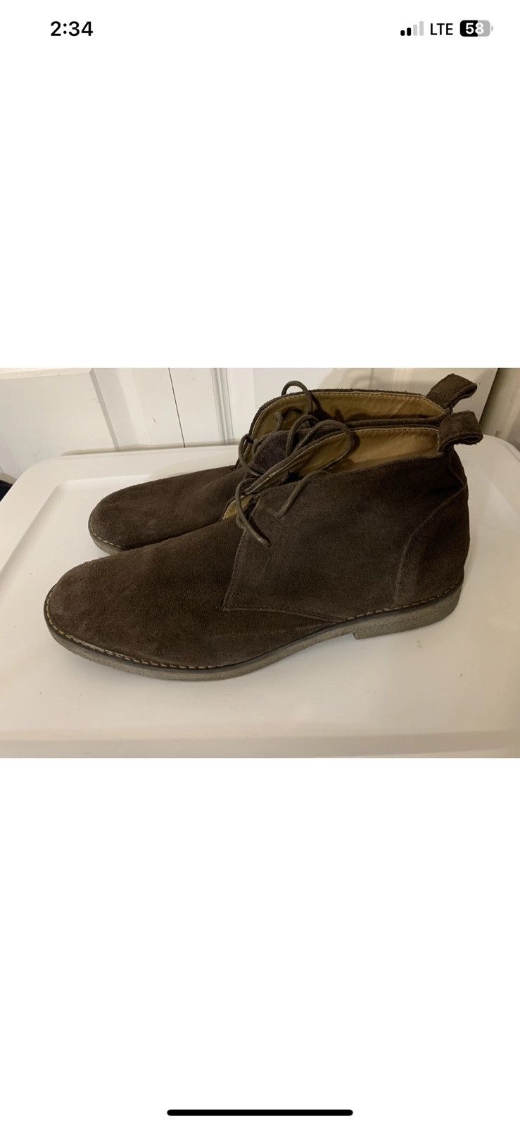 G.H. Bass & Co. GH BASS Boots Mens 11.5D Pearce Brown Chukka Hipster Lace Size US 11.5 / EU 44-45 - 6 Thumbnail