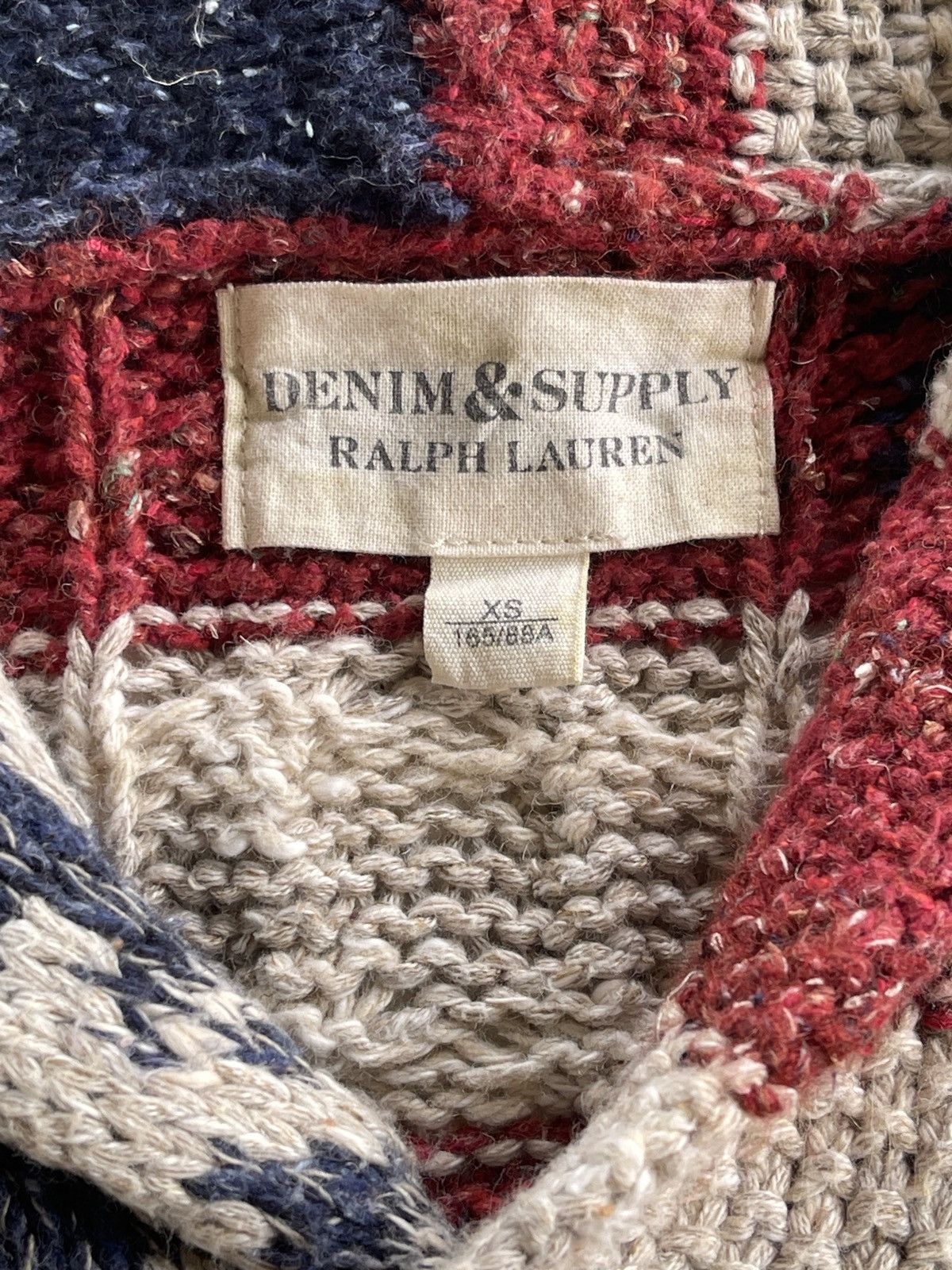 Denim & Supply Ralph Lauren Ralph Lauren American Flag Cardigan Knit Sweater Size US XS / EU 42 / 0 - 7 Thumbnail