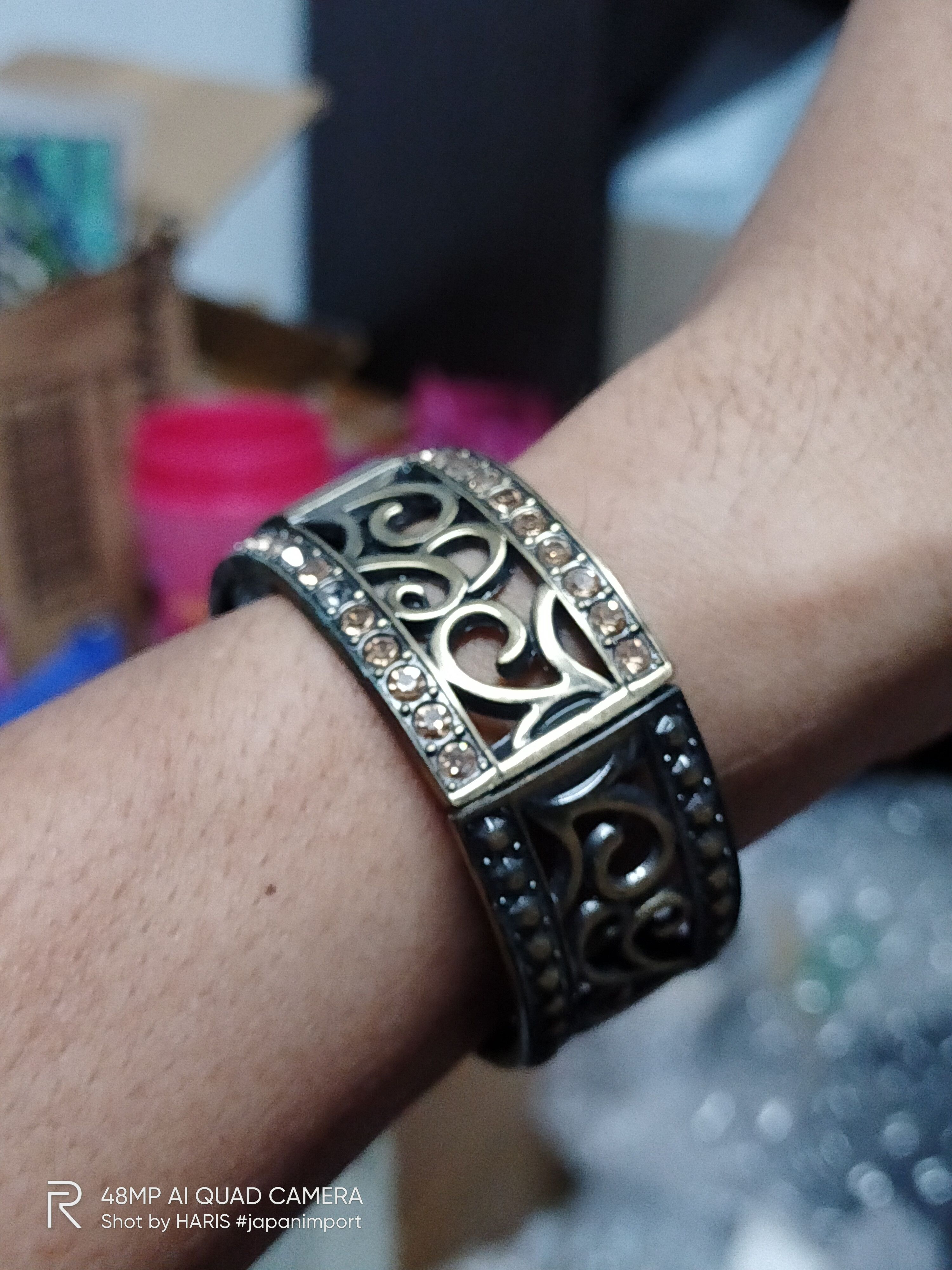 Japanese Brand LAMUE 💥 Retro PUNK Vintage Bracelet Watch (Japan) Size ONE SIZE - 3 Thumbnail