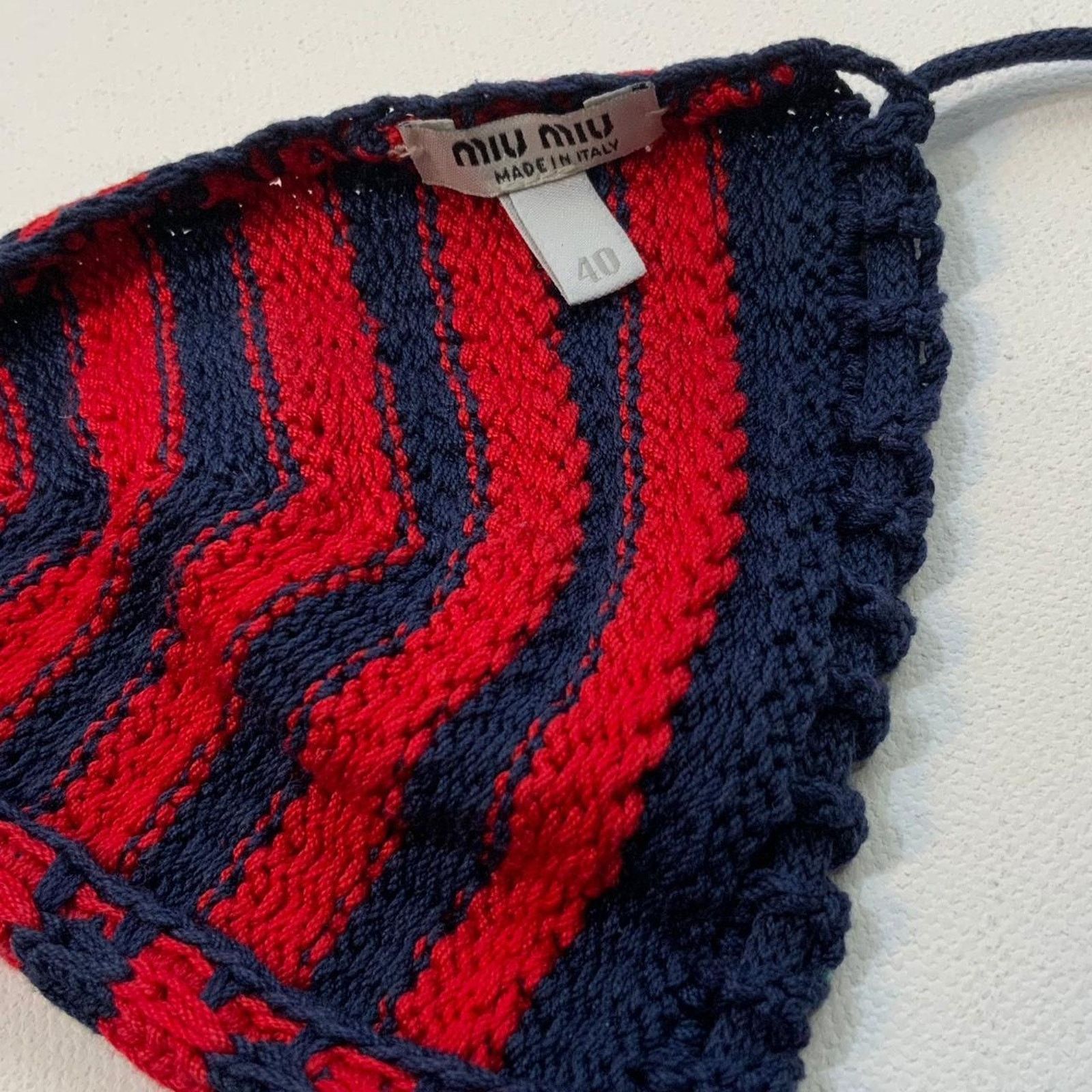 Miu Miu Miu miu crochet triangle bra Size S / US 4 / IT 40 - 2 Thumbnail