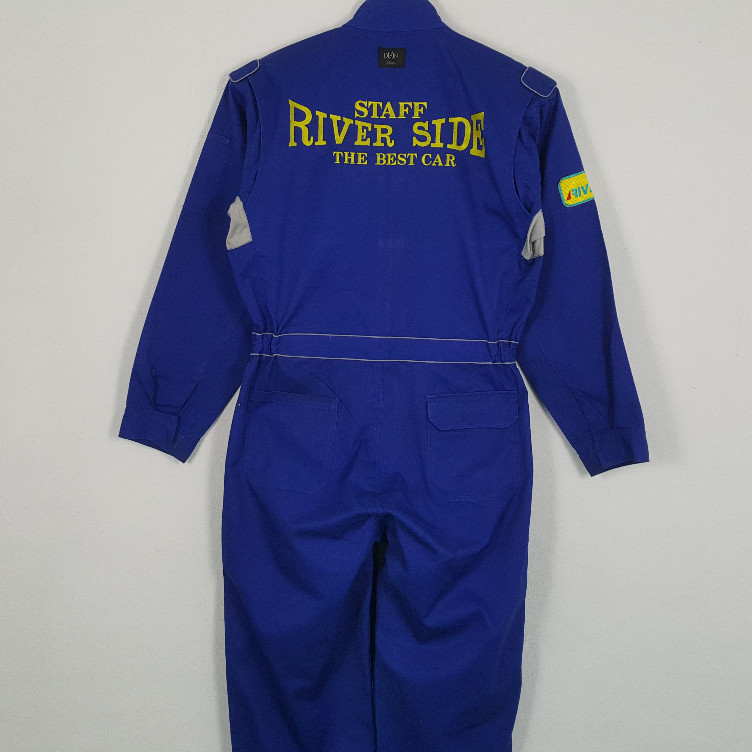 Vintage Vintage RIVER SIDE STAFF Japanese Company Coverall Jacket Size US L / EU 52-54 / 3 - 2 Thumbnail