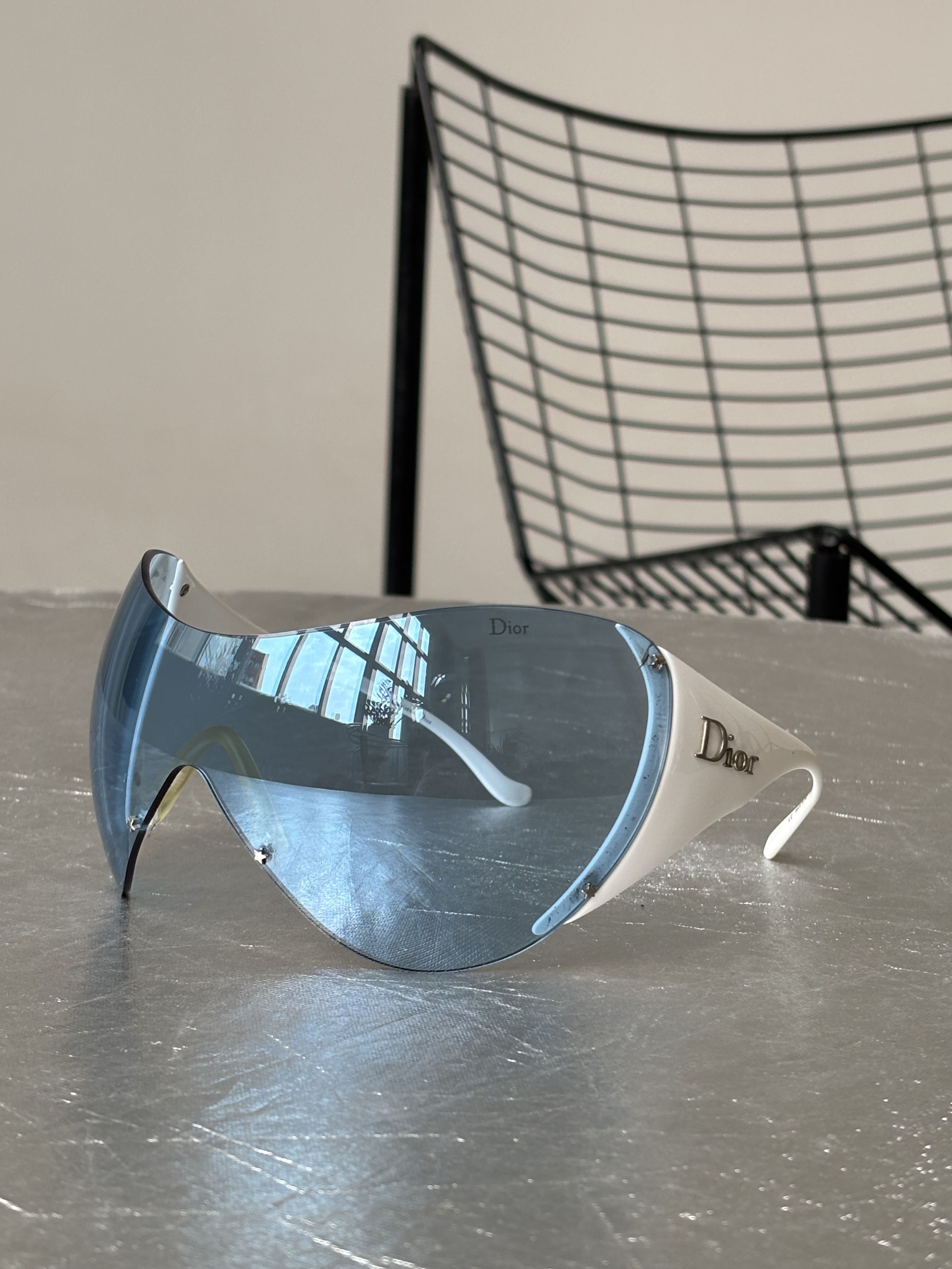 Dior DIOR Sunglasses Ski Shield Wrap Rimless Motard Pop Vintage Size ONE SIZE - 3 Thumbnail