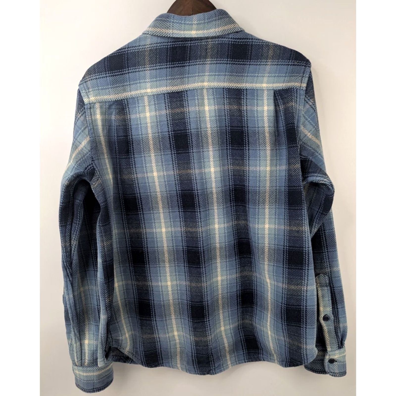 Outerknown Outerknown Blanket Shirt Flannel Puget Plaid Organic Cotton Sz Large Shacket Blue Long Sleeve Button-Up Men’s Size US L / EU 52-54 / 3 - 4 Thumbnail