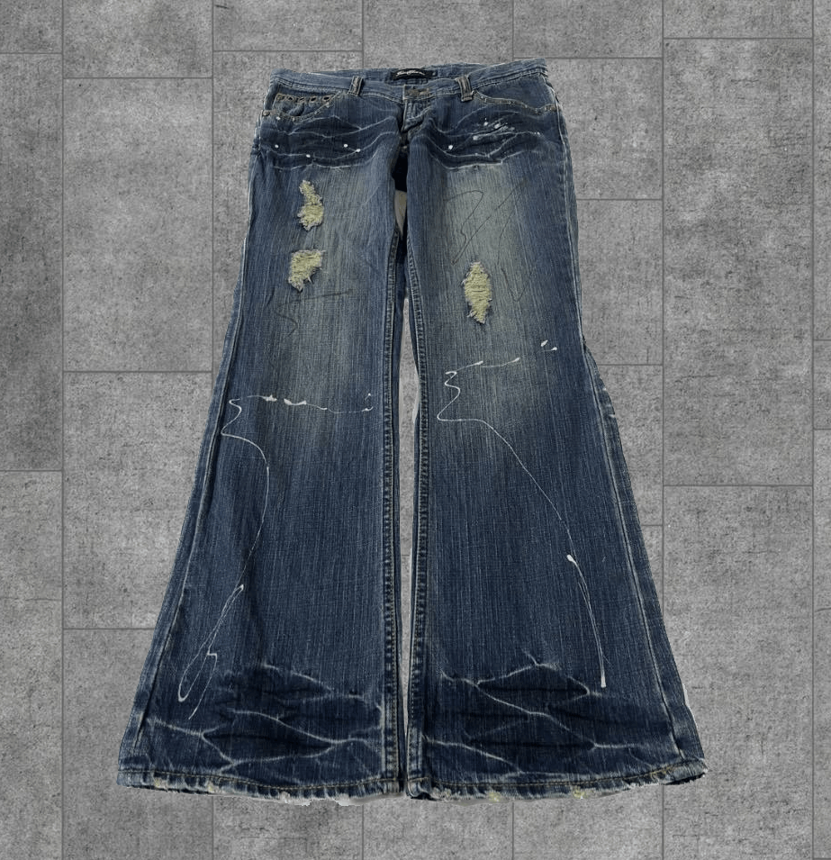 Japanese Brand 00s Japanese Label Flared Denim Size US 30 / EU 46 - 1 Thumbnail