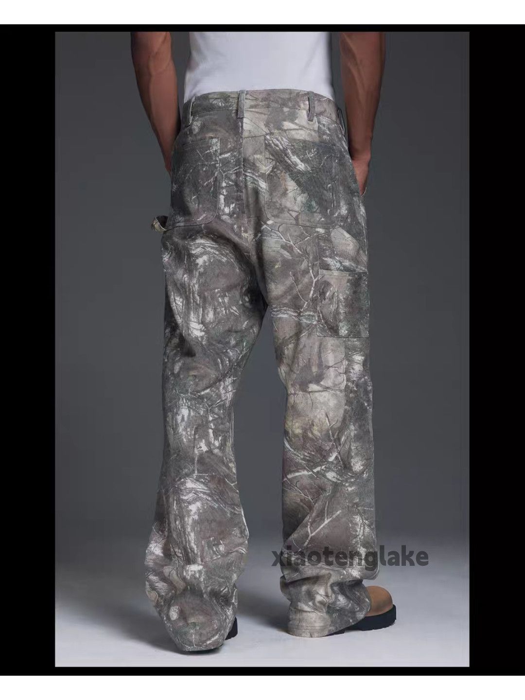 Designer × Japanese Brand × Vintage Washed faded loose baggy real tree pattern cargo pants Size US 36 / EU 52 - 4 Thumbnail