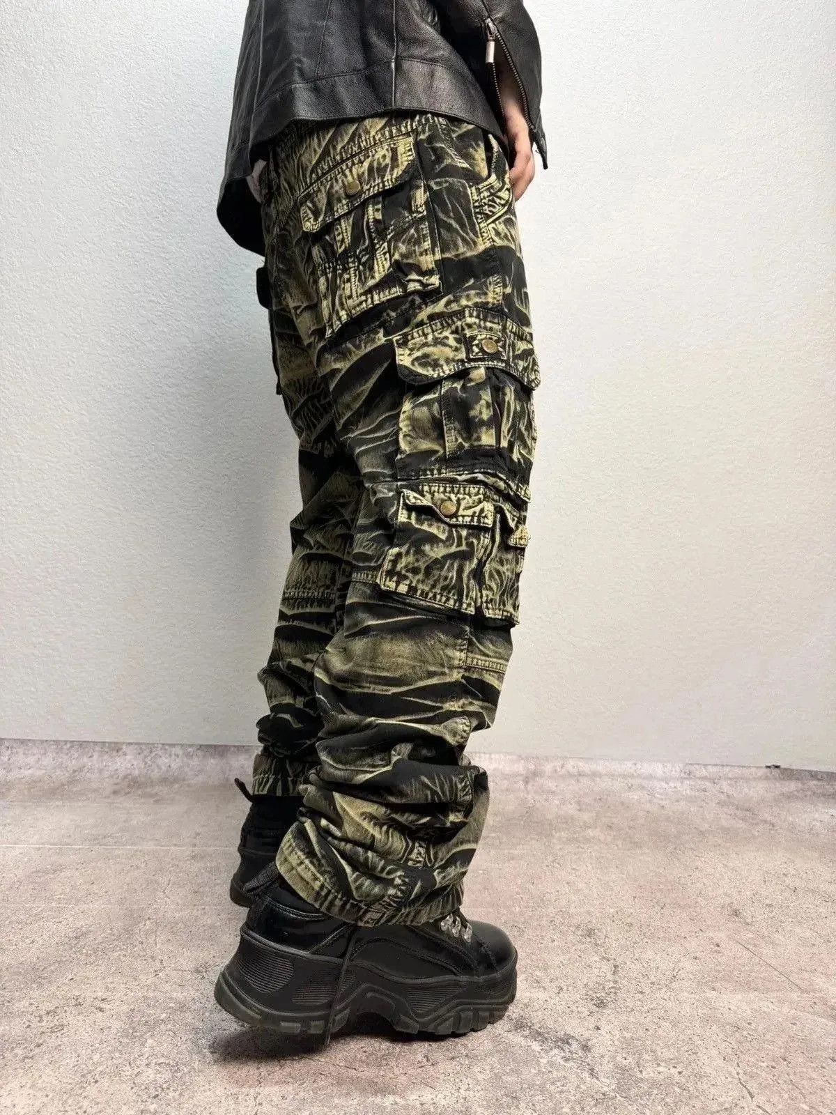 Japanese Brand G-Star raw Bondage Cargo Pants Dolce Gabbana Style Y2K Japan Size US 34 / EU 50 - 6 Thumbnail