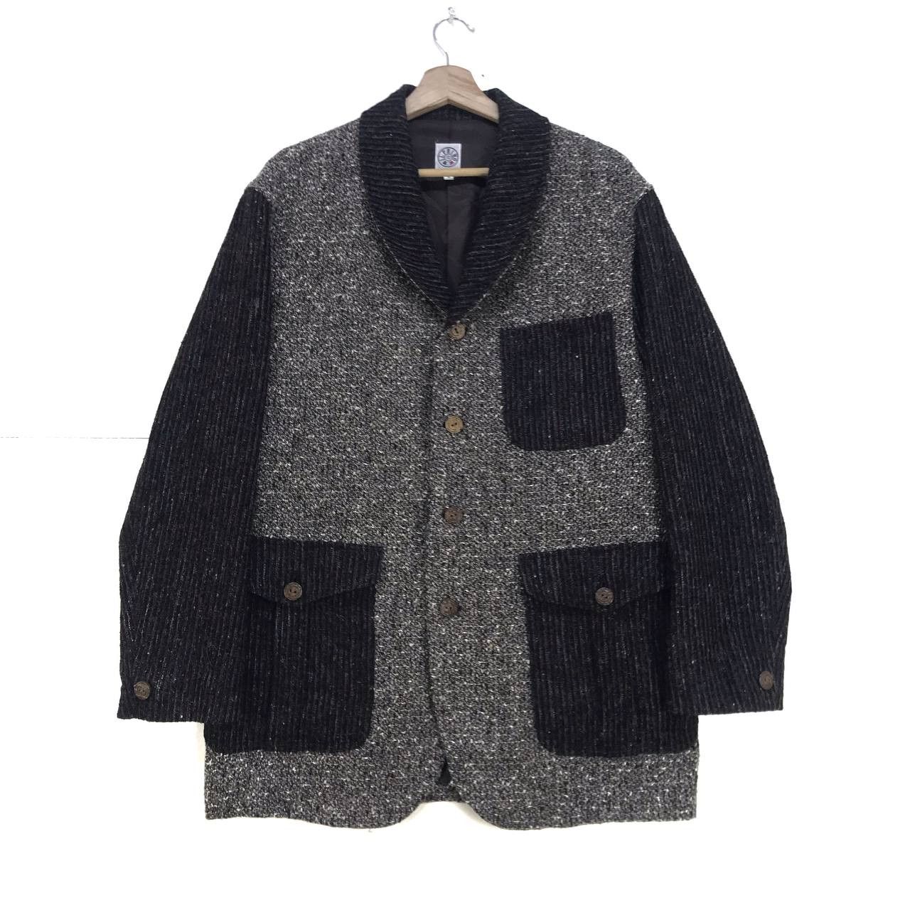 Designer × Harris Tweed Italianamente Ilprimo Patchwork Tweed Coat Blazer Jacker Size US S / EU 44-46 / 1 - 1 Thumbnail