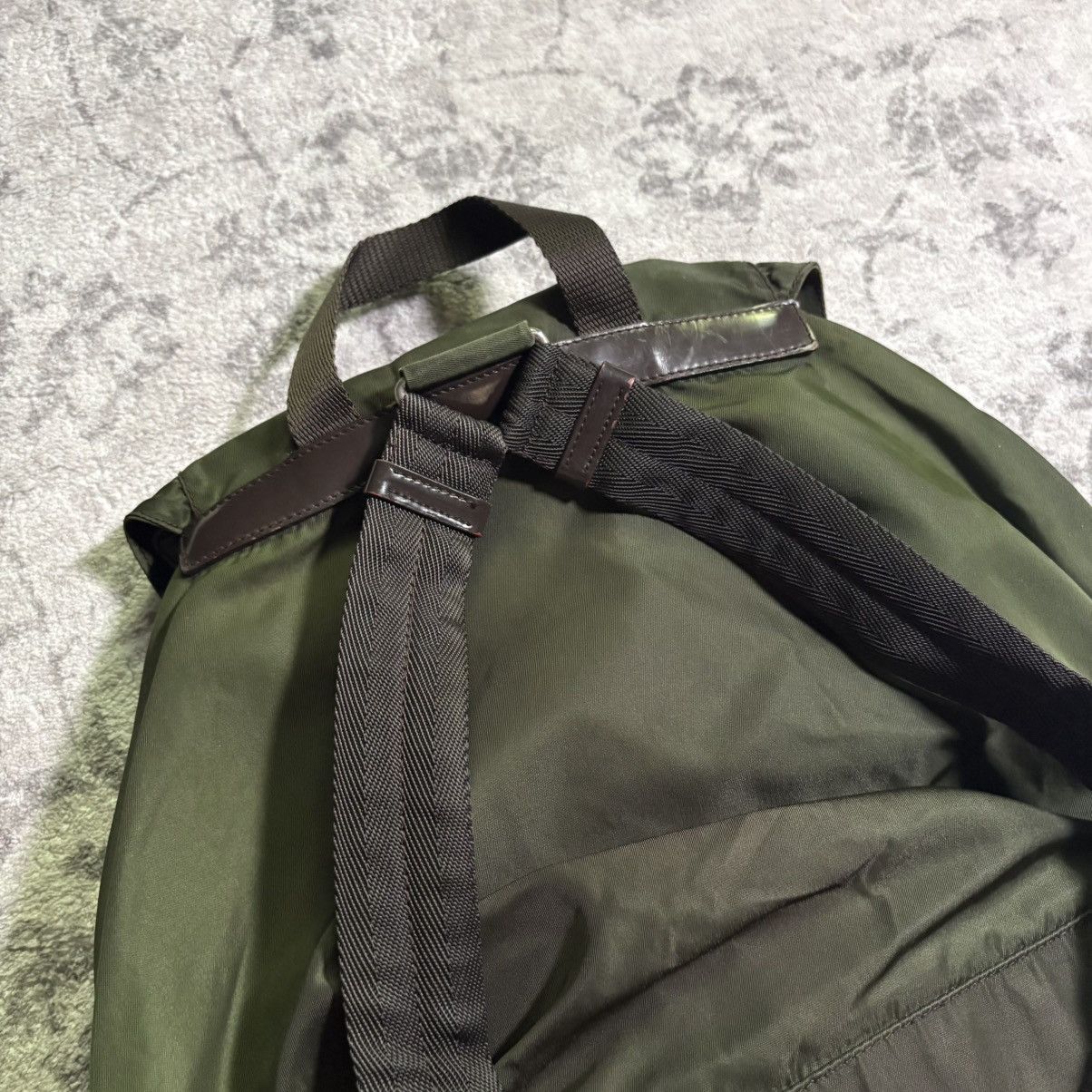 Prada Prada Milano Ebano Nylon Backpack Green Size ONE SIZE - 12 Thumbnail