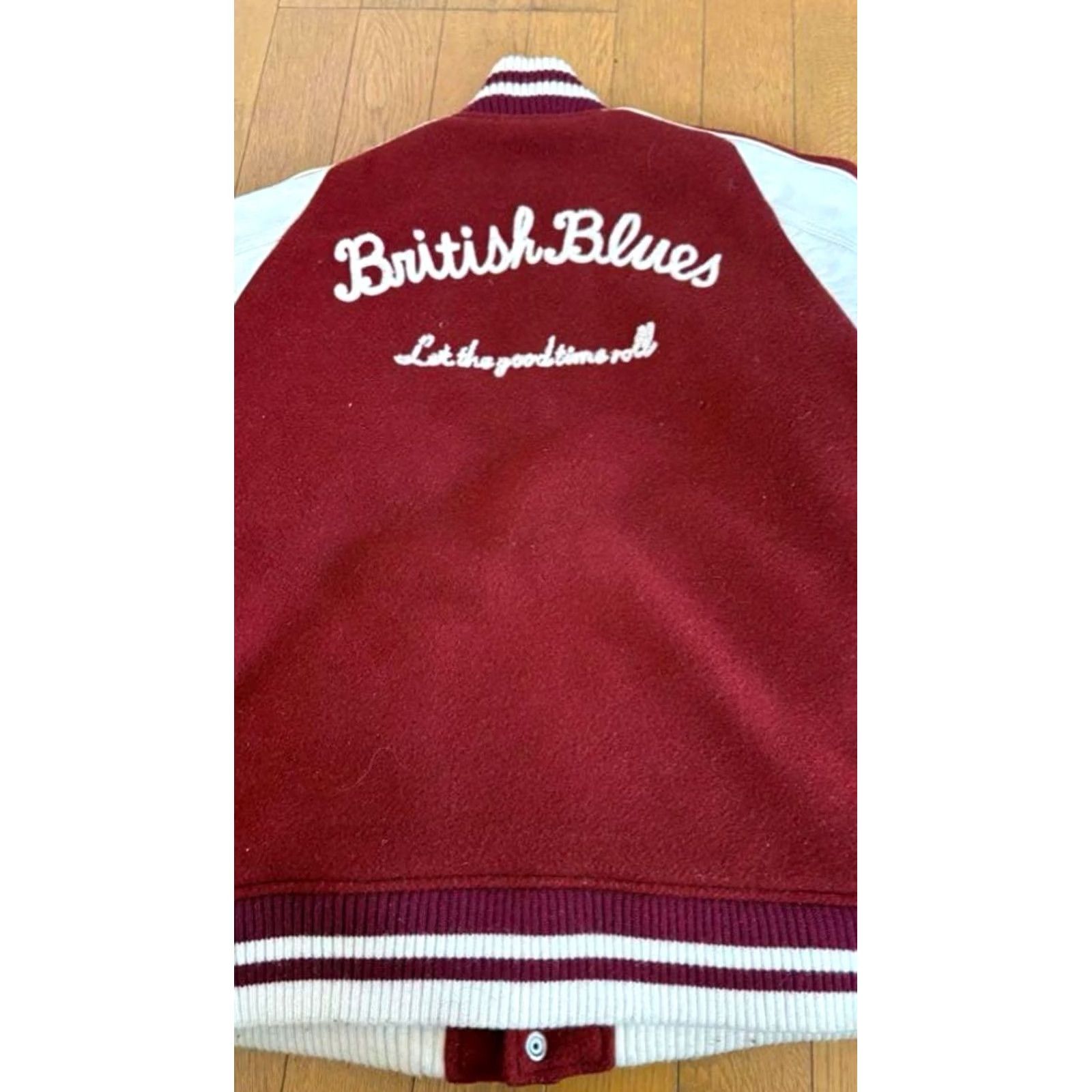 Vintage Stiff Melton Stadium Jacket Leather Wool Size M Red Size US M / EU 48-50 / 2 - 3 Thumbnail