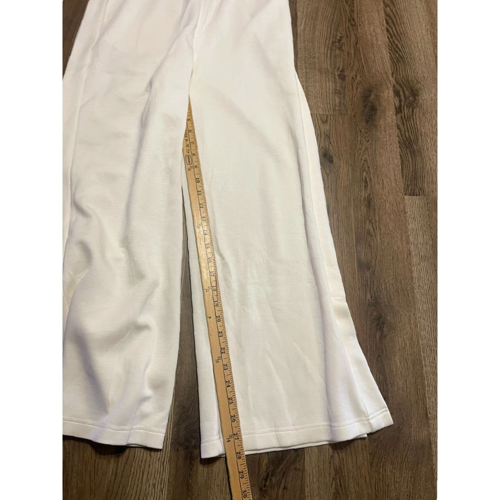 Vintage 89th & Madison Pants Women Sweatpants, Size M, White, Elastic Waist, Casual, Regular Fit, Inseam 28 in, 89th & Madison Size 32" / US 10 / IT 46 - 6 Thumbnail
