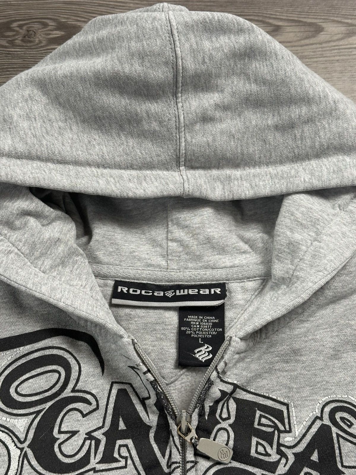 Affliction × Rocawear × Vintage Crazy Y2K Rocawear Zip Hoodie Size US L / EU 52-54 / 3 - 7 Thumbnail