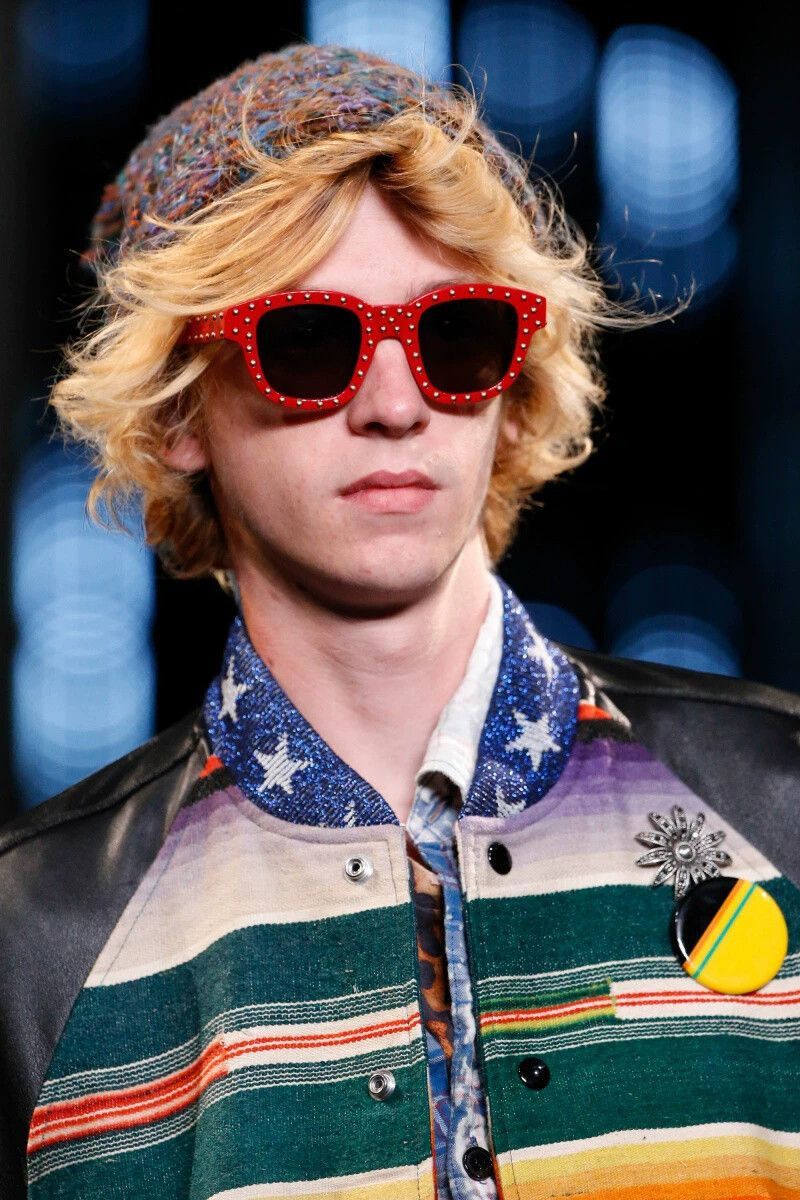 Saint Laurent Paris Red Studded Square Sunglasses Size ONE SIZE - 1 Thumbnail