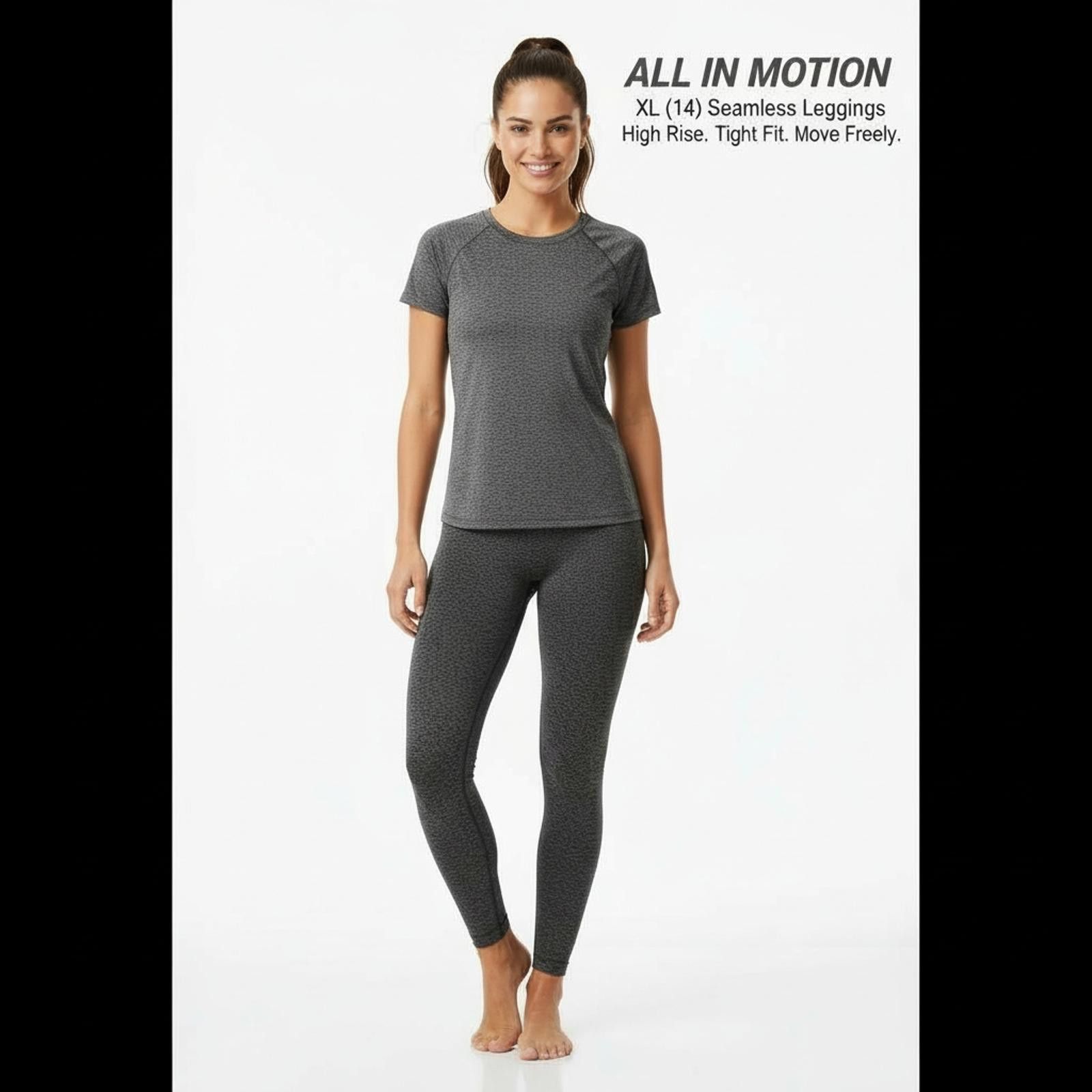 Other All in Motion XL (14) High Rise Seamless Leggings Size 40" / US 18 - 2 Thumbnail