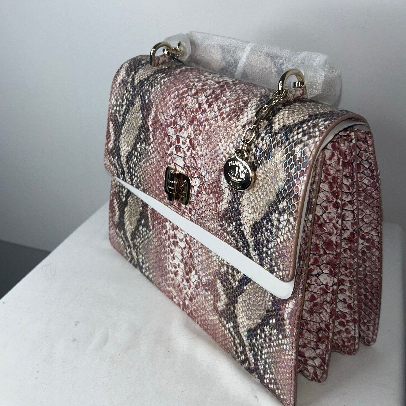 BRAHMIN Brahmin Hallie Multi Skyterra Snake Leather Shoulder Bag NWT Size ONE SIZE - 2 Thumbnail