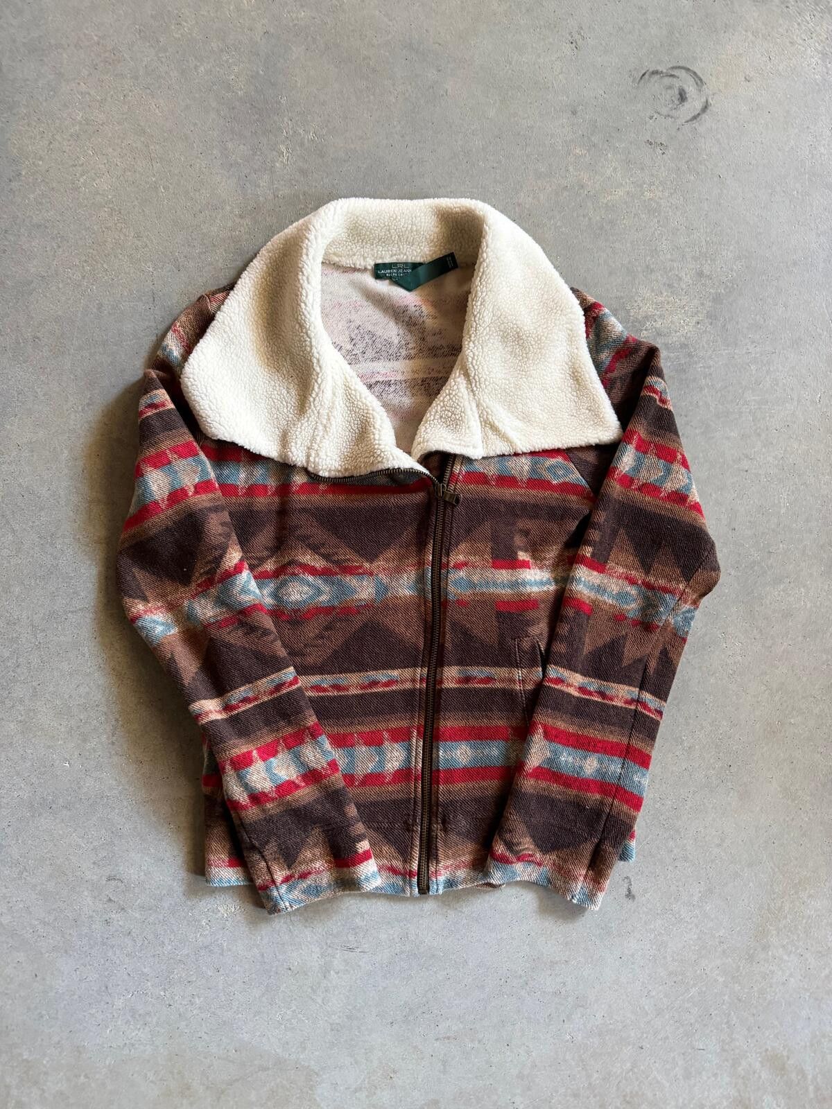 Lauren Ralph Lauren Lauren Ralph Lauren Southwestern Native Zip Jacket Sz L Size L / US 10 / IT 46 - 1 Thumbnail