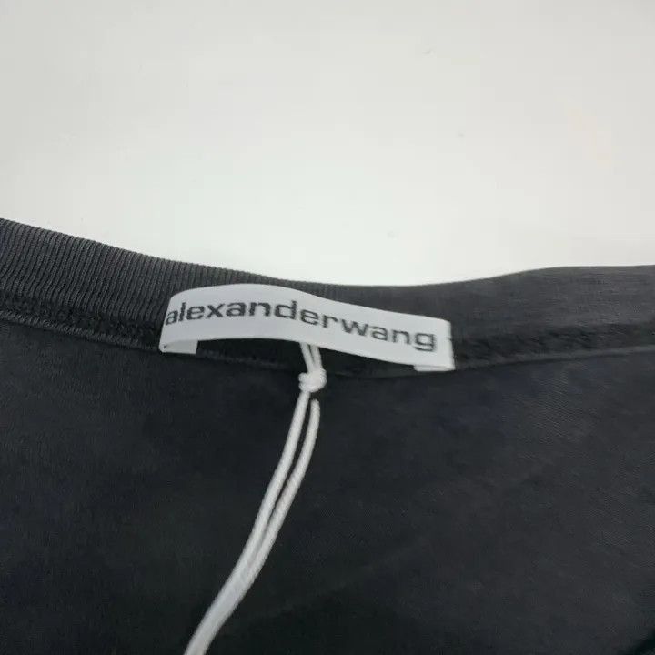 Alexander Wang Alexander Wang SS22 Cropped Graphic T-Shirt - Size XL / US 12-14 / IT 48-50 - 6 Thumbnail