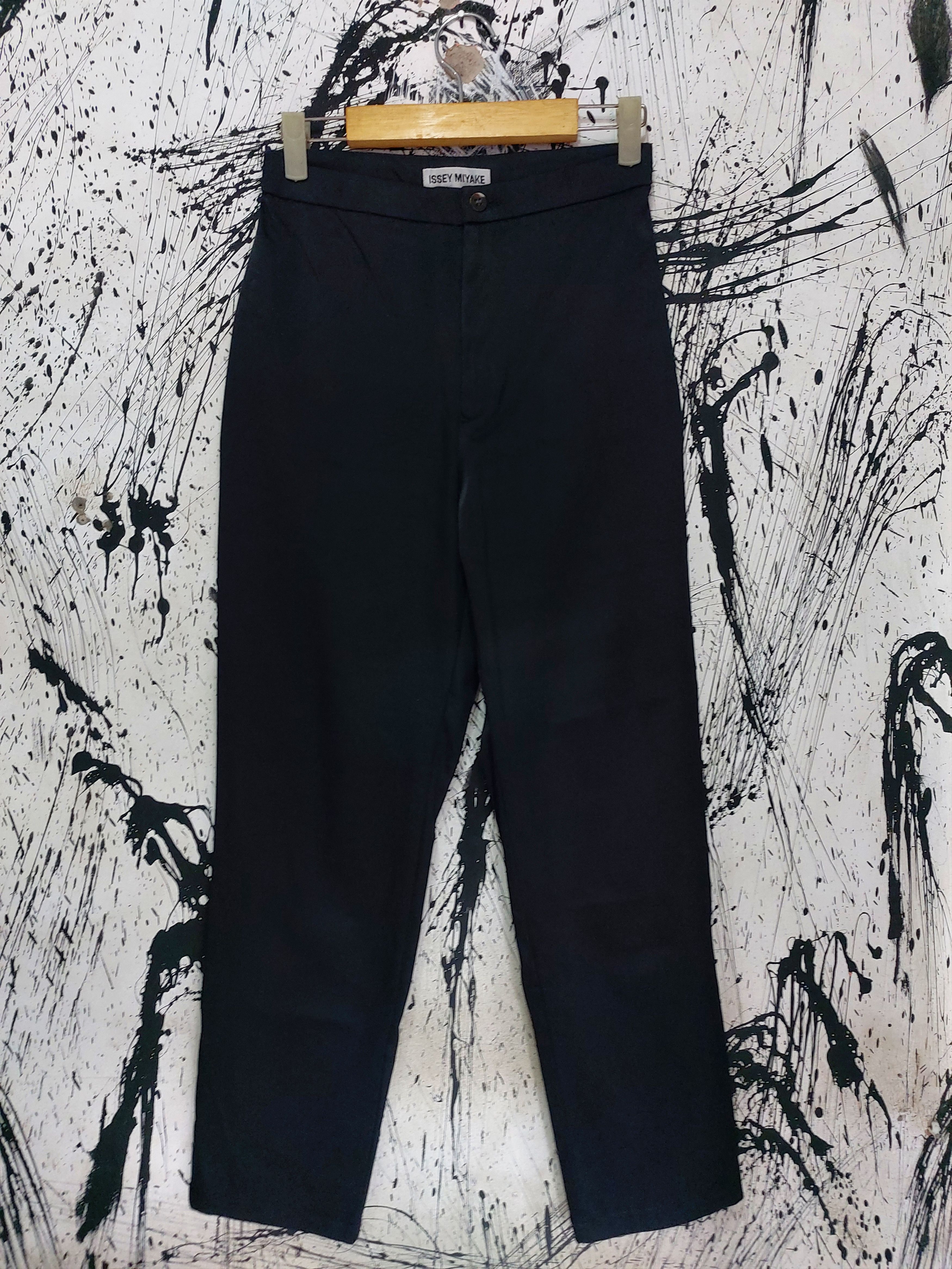 Issey Miyake 90'S ISSEY MIYAKE MAINLINE STRAIGHT TROUSER PANTS Size 28" / US 6 / IT 42 - 1 Thumbnail