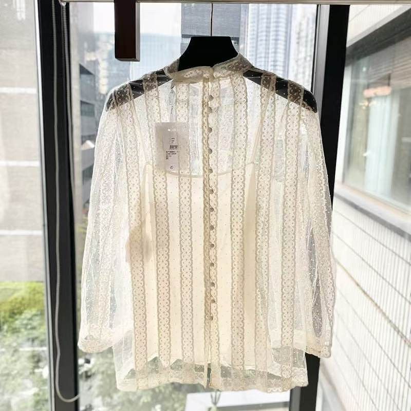 Dior Dior Lace Embroidered Blouse Size 34 Size XS / US 0-2 / IT 36-38 - 1 Thumbnail