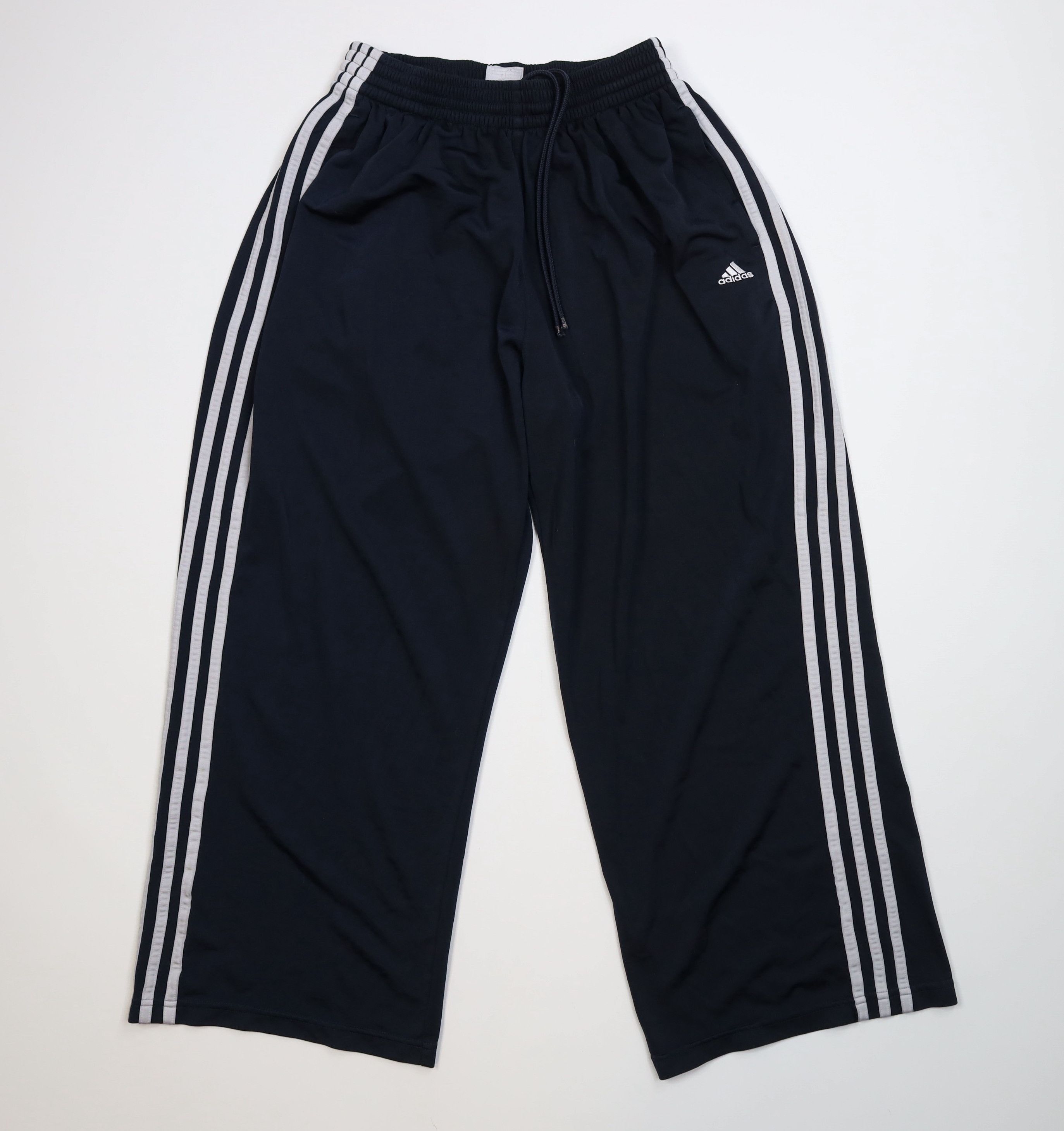Adidas Vintage Y2K Adidas Spell Out Wide Leg Sweatpants Pants Silky Size US 36 / EU 52 - 1 Thumbnail