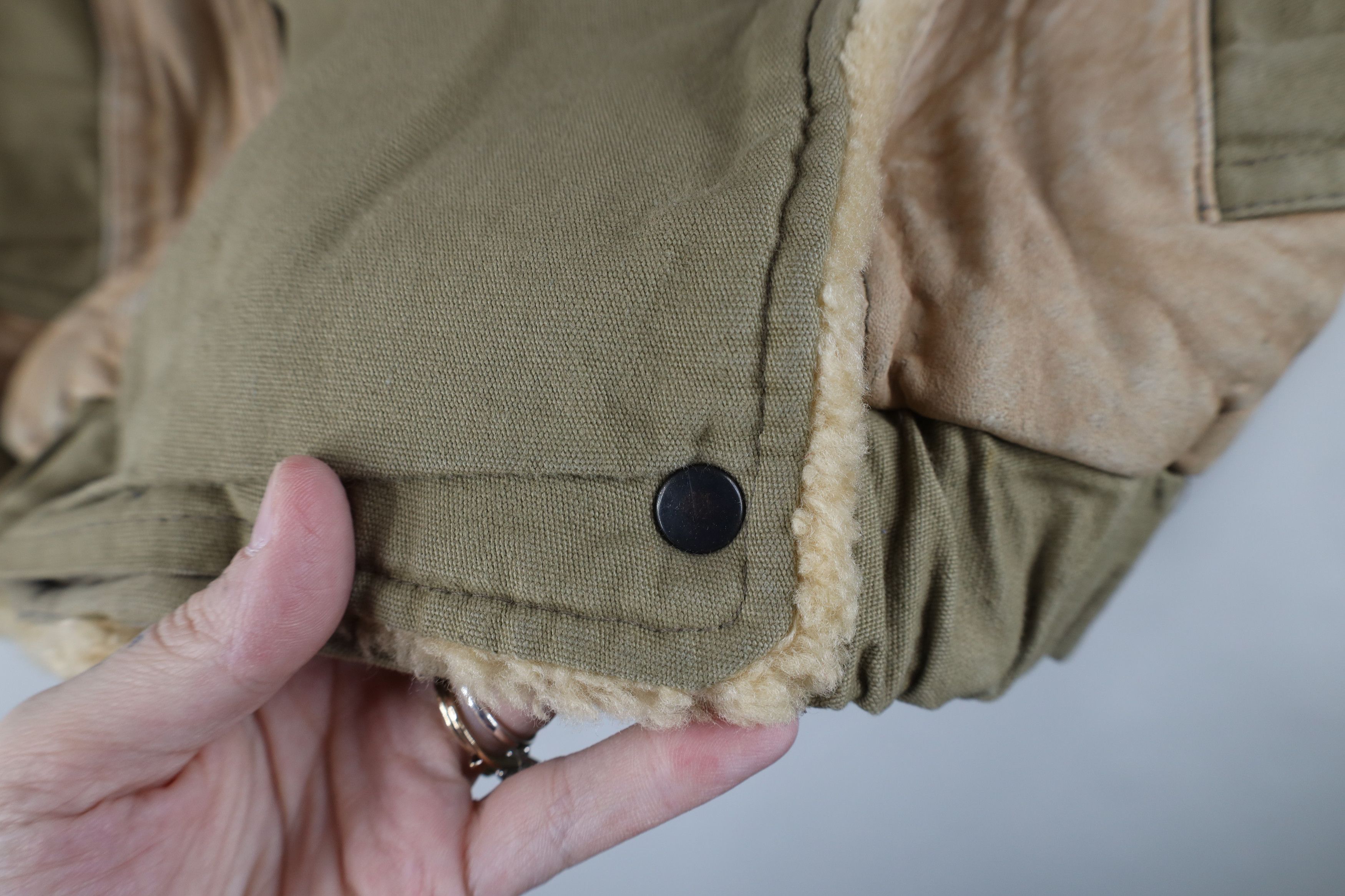 Vintage Vintage 80s Amelia Earhart Shearling Leather Flight Jacket Size M / US 6-8 / IT 42-44 - 4 Thumbnail