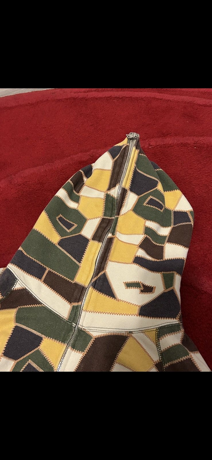 Bape RARE BAPE X Nigo Patchwork Camo Full Zip Hoodie Size US L / EU 52-54 / 3 - 4 Thumbnail