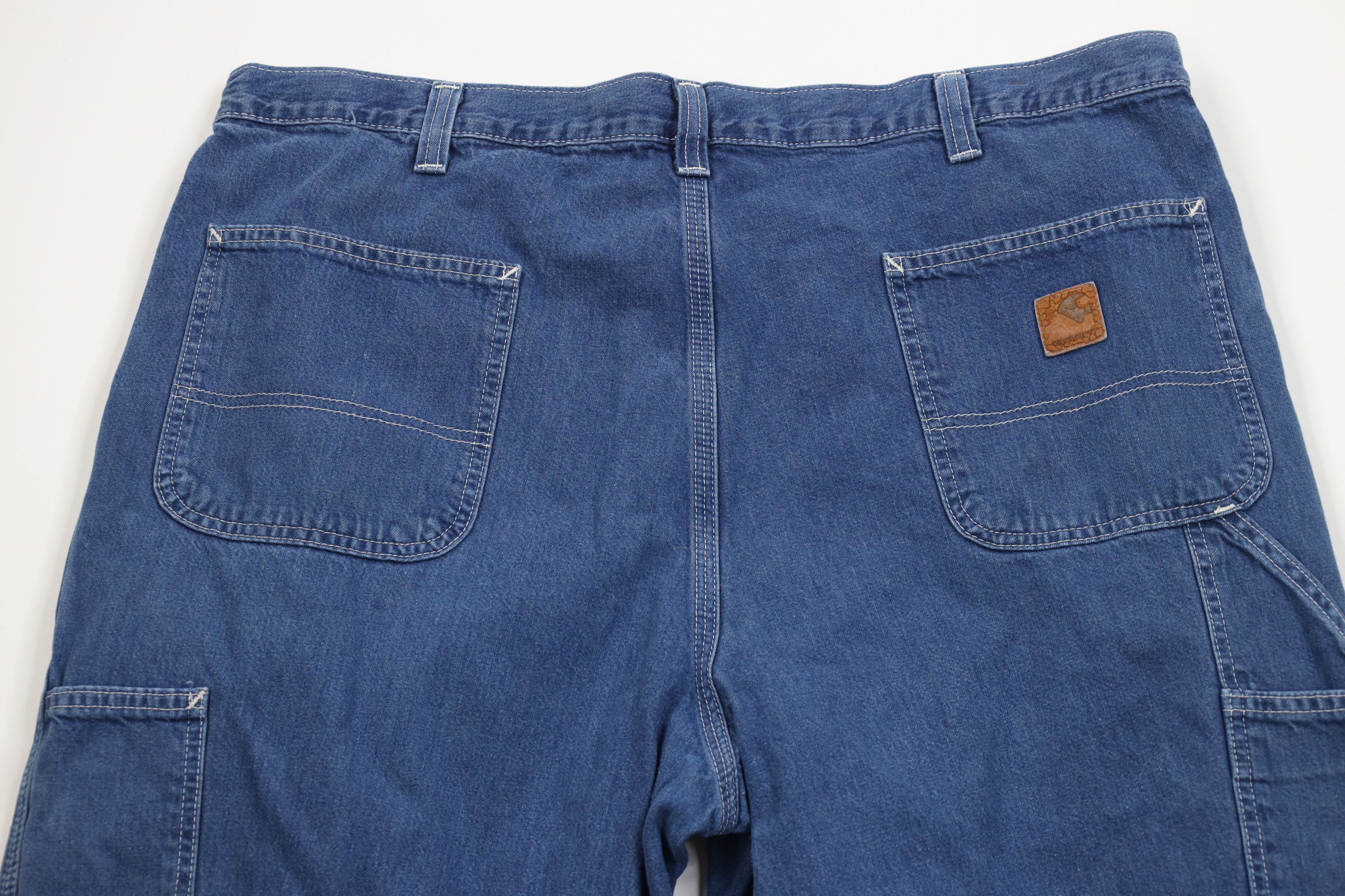 Carhartt Vintage Y2K Carhartt Wide Leg Dungaree Denim Jeans Blue Size US 40 / EU 56 - 12 Thumbnail