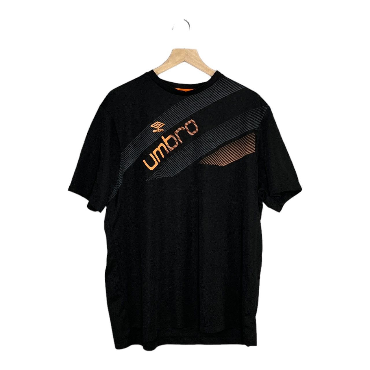 Short De Foot Vintage Umbro – Orange Monogrammé – Homme Taille 38