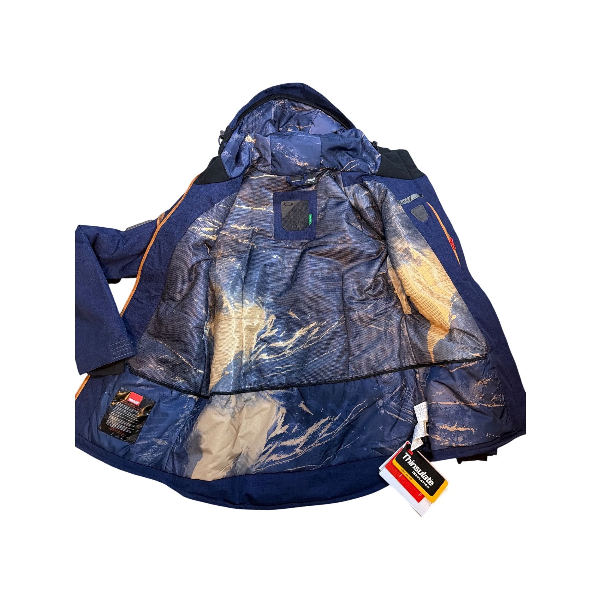 Oakley New Oakley GB Eco Shell Snowboard Jacket Women's Large Navy Size L / US 10 / IT 46 - 8 Thumbnail