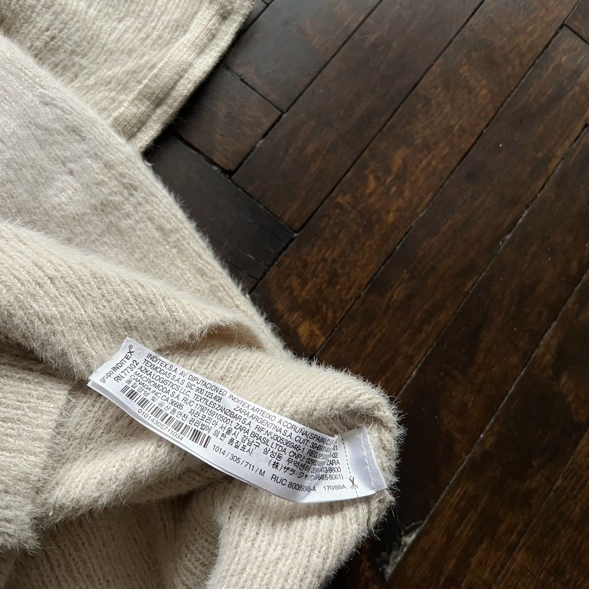 Designer × Zara Zara Womens Beige Knit Cropped Lightweight Sweater Size S / US 4 / IT 40 - 5 Thumbnail