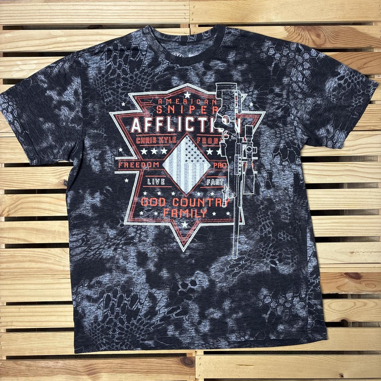 Affliction Affliction x American Sniper Black Y2K MMA Tee Size 2XL Size US XXL / EU 58 / 5 - 1 Thumbnail