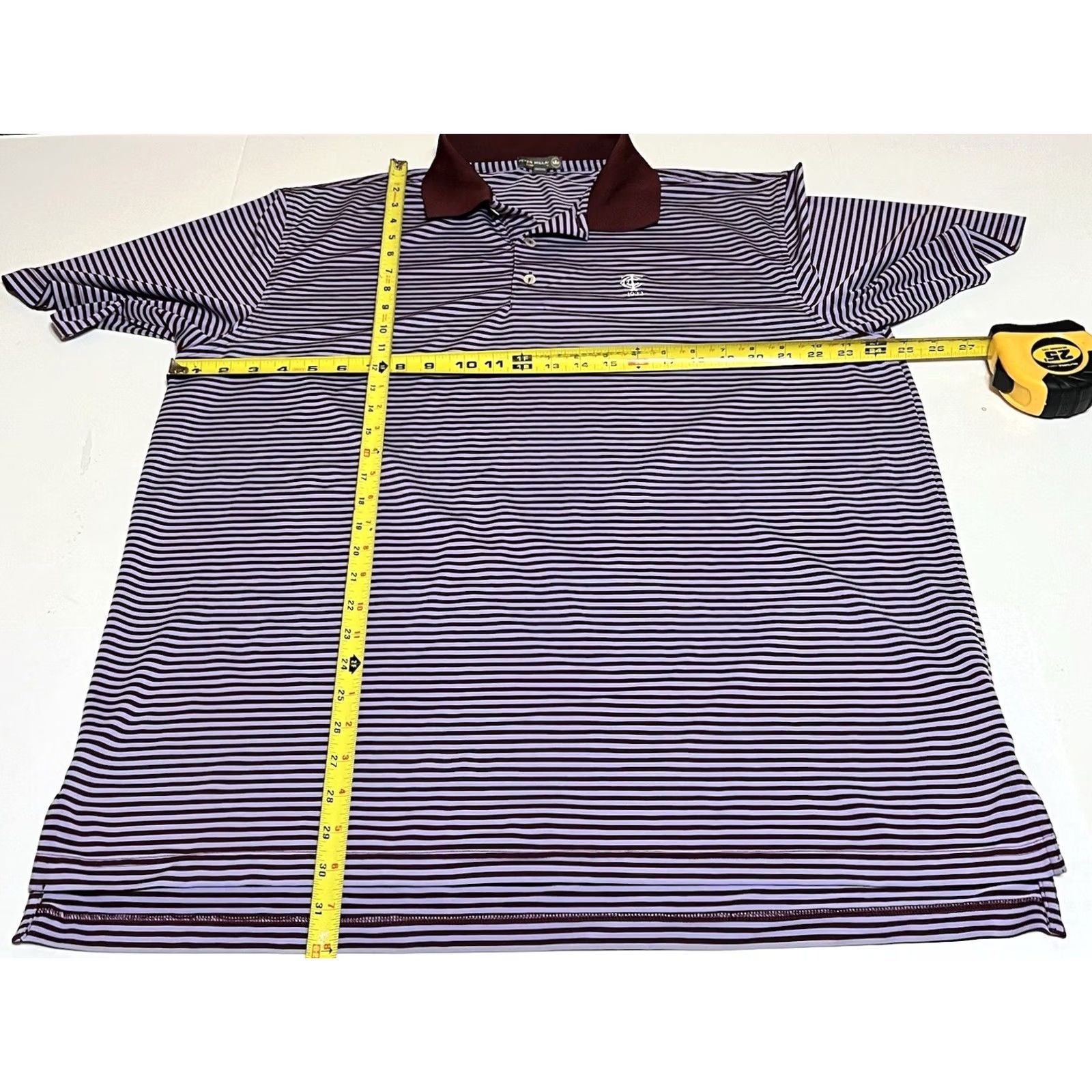 Peter Millar Peter Millar Summer Comfort Polo Timuquana Country Club TCC 1923 XL Purple Multicolor Striped Polo Shirt Men Size US XL / EU 56 / 4 - 4 Thumbnail